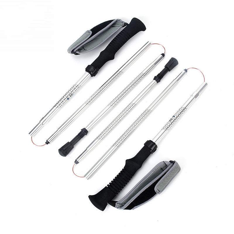 Cross Border New Suit Z-Type Folding Cross Country Walking Stick Cross Border New Suit Z-Type Folding Cross Country Walking Stick