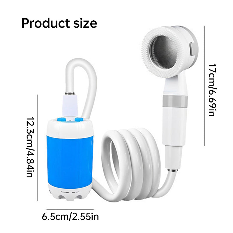 Upgraded Rechargeable Electric Camping Shower Pump with Smart Digital Display Upgraded Rechargeable Electric Camping Shower Pump with Smart Digital Display