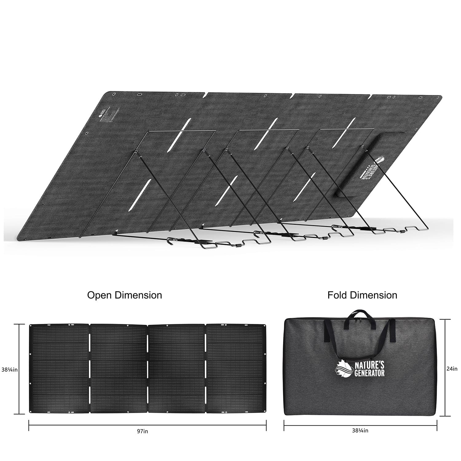 Nature's Generator Lithium 6000 with Solar Panel Nature's Generator Lithium 6000 with Solar Panel