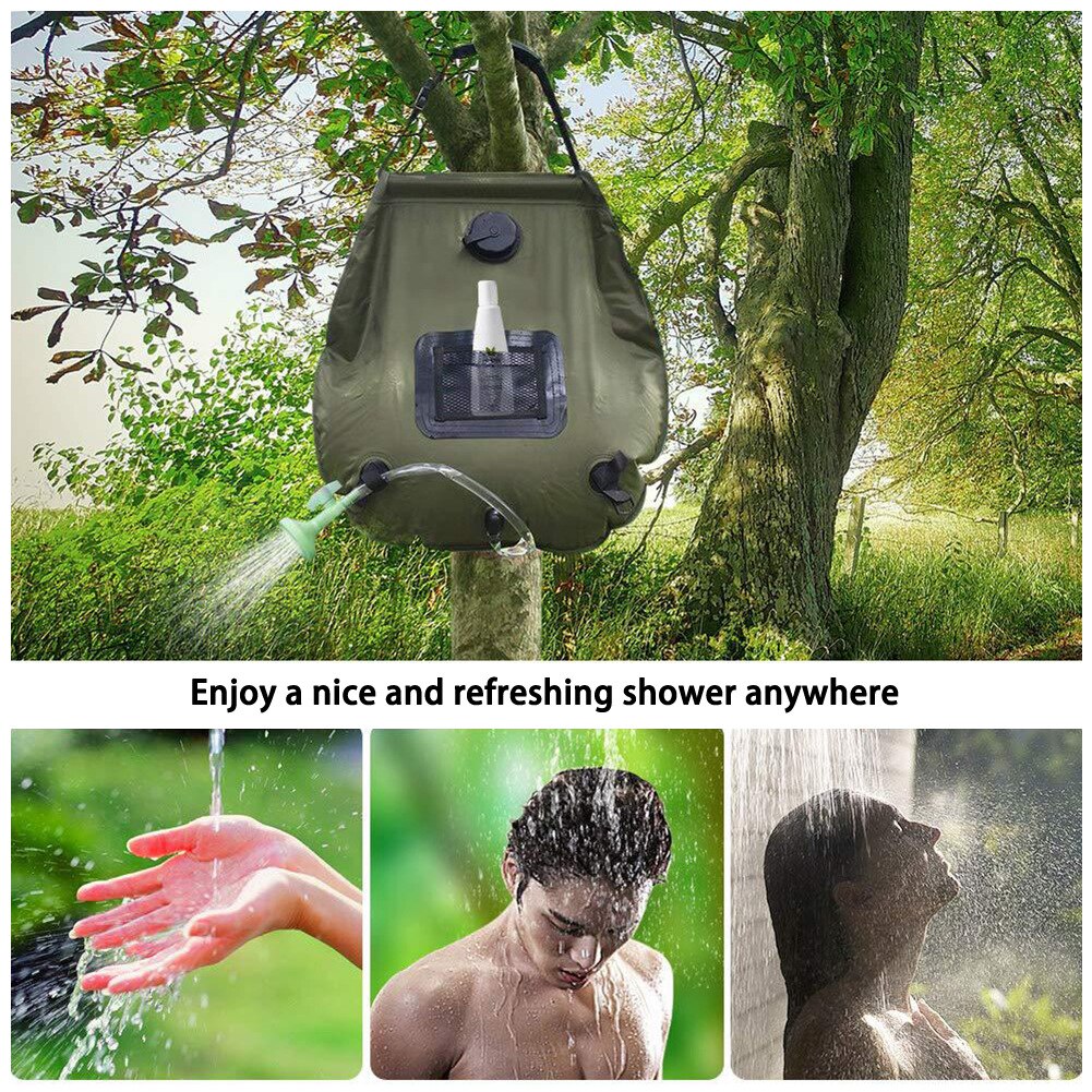 Portable Shower 20L Sun absorbs heat Water Storage Bags Outdoor Camping Hiking Heating Shower Bathing Bags Heating Shower Bags Portable Shower 20L Sun absorbs heat Water Storage Bags Outdoor Camping Hiking Heating Shower Bathing Bags Heating Shower Bags