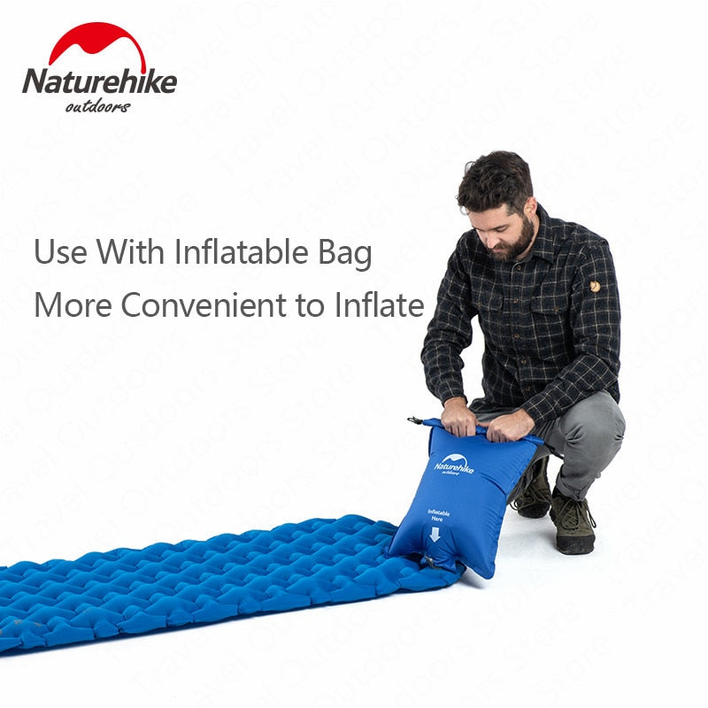 Naturehike Outdoor Camping Mat Inflatable Bag Inflatable Tent Sleeping Pad Ultralight Portable Picnic Air Mat Camping Picnic Pad Naturehike Outdoor Camping Mat Inflatable Bag Inflatable Tent Sleeping Pad Ultralight Portable Picnic Air Mat Camping Picnic Pad