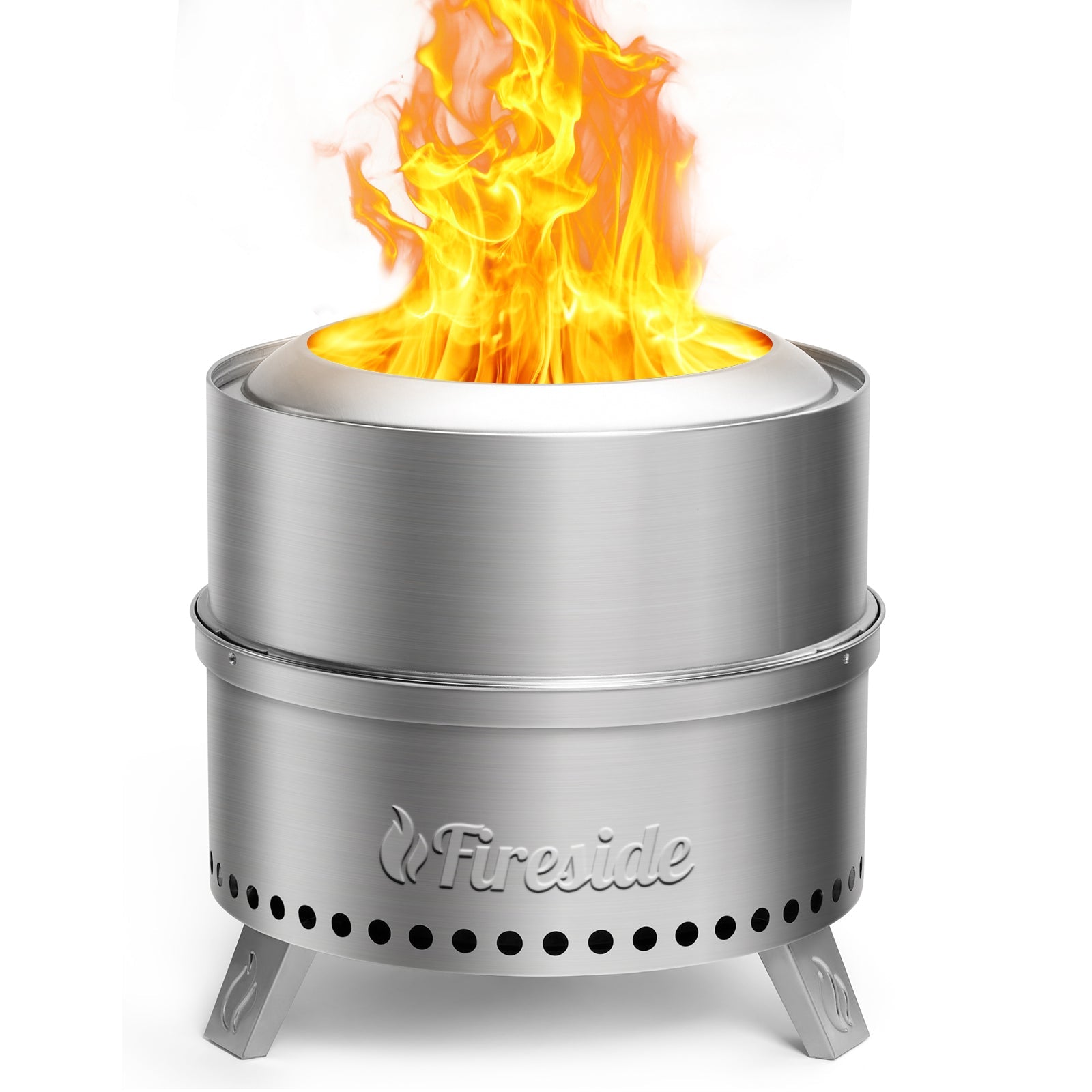 Pluto R19-SS Smokeless Outdoor Fire Pit -  Stainless Steel Pluto R19-SS Smokeless Outdoor Fire Pit -  Stainless Steel