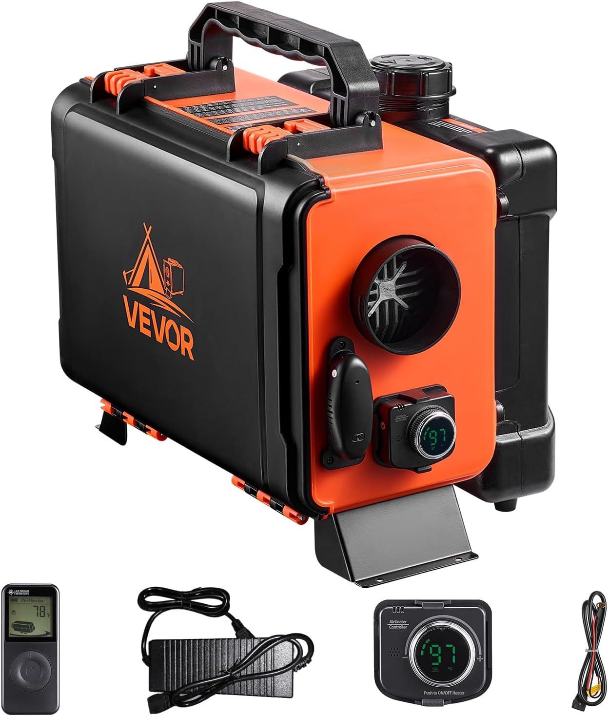 VEVOR Diesel Heater 8KW, DC 12V/24V, All in One Portable Diesel Air Heater with Bluetooth APP Control, Remote Control and LCD Screen, 1.9 Gal Fuel Tank for Trucks, Vans, RVs, Campers, and Garages VEVOR Diesel Heater 8KW, DC 12V/24V, All in One Portable Diesel Air Heater with Bluetooth APP Control, Remote Control and LCD Screen, 1.9 Gal Fuel Tank for Trucks, Vans, RVs, Campers, and Garages