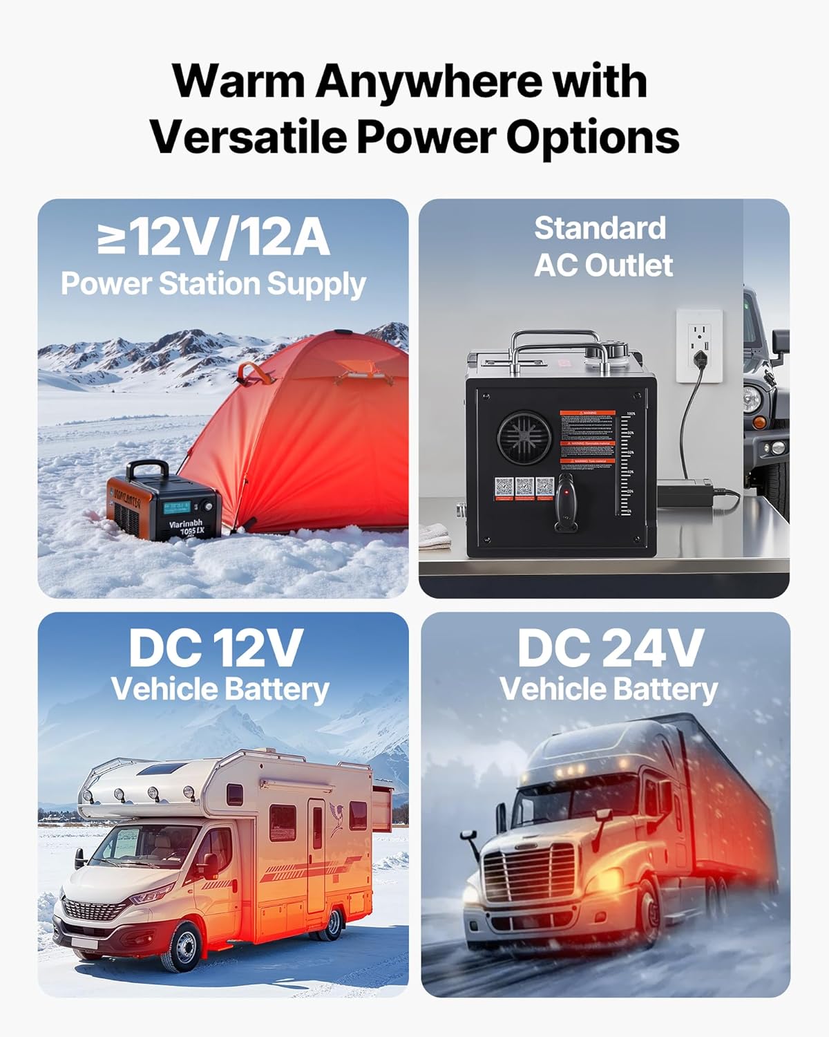 VEVOR Diesel Heater 8KW, DC 12V/24V, All in One Portable Diesel Air Heater with Bluetooth APP Control, Remote Control and LCD Screen, 1.9 Gal Fuel Tank for Trucks, Vans, RVs, Campers, and Garages VEVOR Diesel Heater 8KW, DC 12V/24V, All in One Portable Diesel Air Heater with Bluetooth APP Control, Remote Control and LCD Screen, 1.9 Gal Fuel Tank for Trucks, Vans, RVs, Campers, and Garages