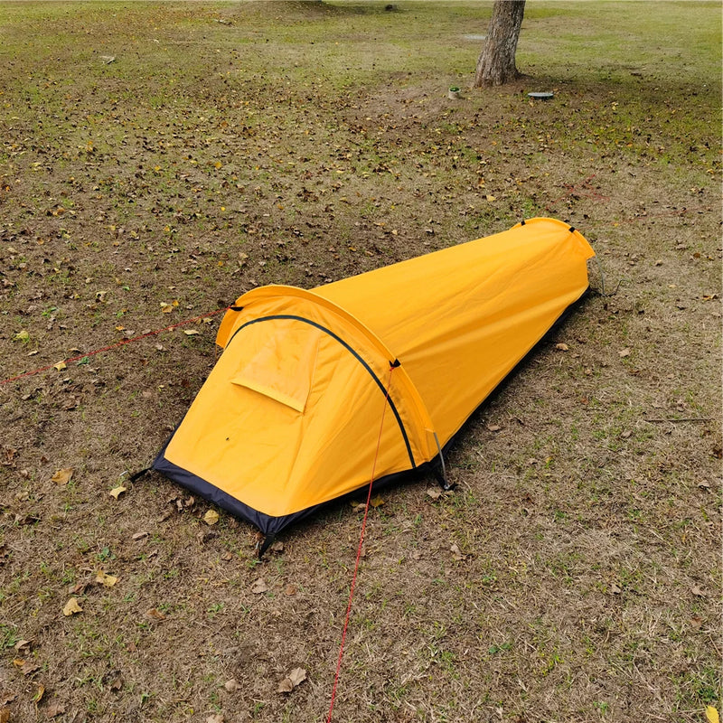 Camping Single Person Tent Ultralight Compact Outdoor Sleeping Bag Tent Larger Space Waterproof Backpacking Tent Cover Hiking Camping Single Person Tent Ultralight Compact Outdoor Sleeping Bag Tent Larger Space Waterproof Backpacking Tent Cover Hiking