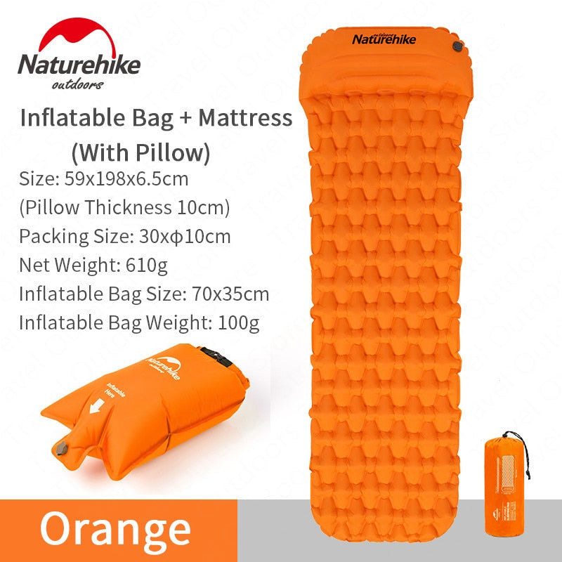 Naturehike Outdoor Camping Mat Inflatable Bag Inflatable Tent Sleeping Pad Ultralight Portable Picnic Air Mat Camping Picnic Pad Naturehike Outdoor Camping Mat Inflatable Bag Inflatable Tent Sleeping Pad Ultralight Portable Picnic Air Mat Camping Picnic Pad