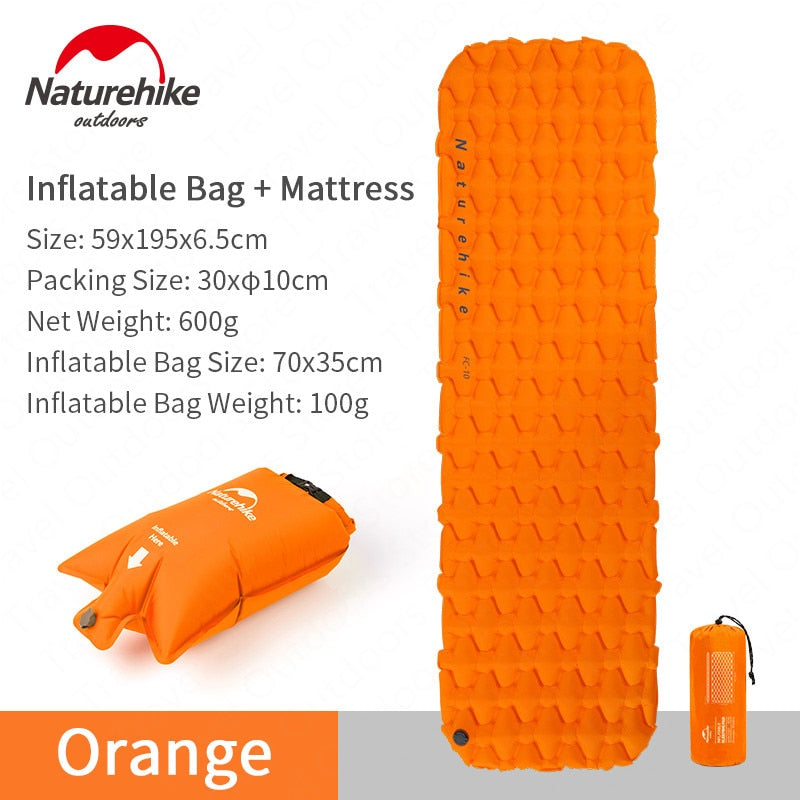 Naturehike Outdoor Camping Mat Inflatable Bag Inflatable Tent Sleeping Pad Ultralight Portable Picnic Air Mat Camping Picnic Pad Naturehike Outdoor Camping Mat Inflatable Bag Inflatable Tent Sleeping Pad Ultralight Portable Picnic Air Mat Camping Picnic Pad