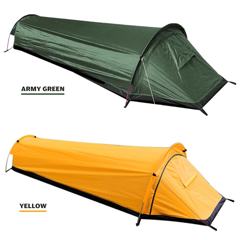 Camping Single Person Tent Ultralight Compact Outdoor Sleeping Bag Tent Larger Space Waterproof Backpacking Tent Cover Hiking Camping Single Person Tent Ultralight Compact Outdoor Sleeping Bag Tent Larger Space Waterproof Backpacking Tent Cover Hiking