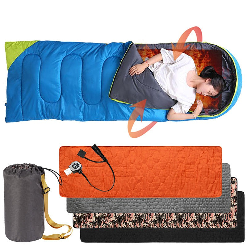 Winter New Smart Charging Portable Heating Sleeping Pad Outdoor Camping Sleeping Bag Pad Individual Camping Thermal Pad Winter New Smart Charging Portable Heating Sleeping Pad Outdoor Camping Sleeping Bag Pad Individual Camping Thermal Pad