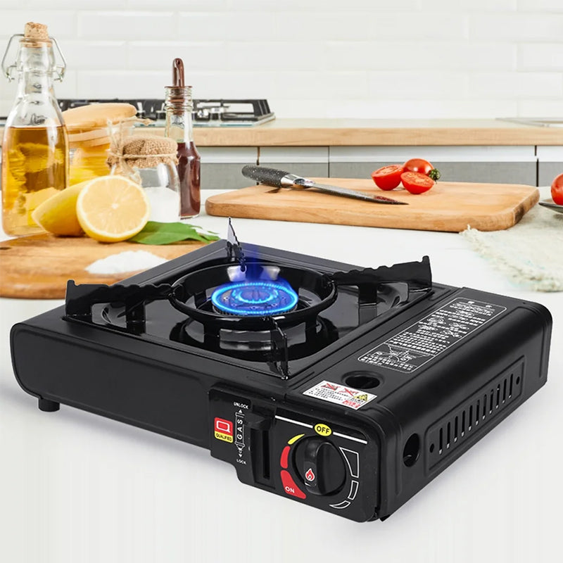 Single - burner Butane Camping Stove, windproof, adjustable, portable Single - burner Butane Camping Stove, windproof, adjustable, portable