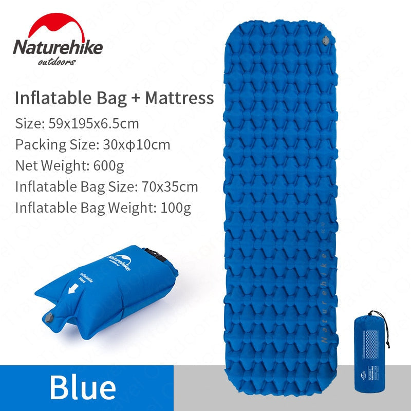 Naturehike Outdoor Camping Mat Inflatable Bag Inflatable Tent Sleeping Pad Ultralight Portable Picnic Air Mat Camping Picnic Pad Naturehike Outdoor Camping Mat Inflatable Bag Inflatable Tent Sleeping Pad Ultralight Portable Picnic Air Mat Camping Picnic Pad