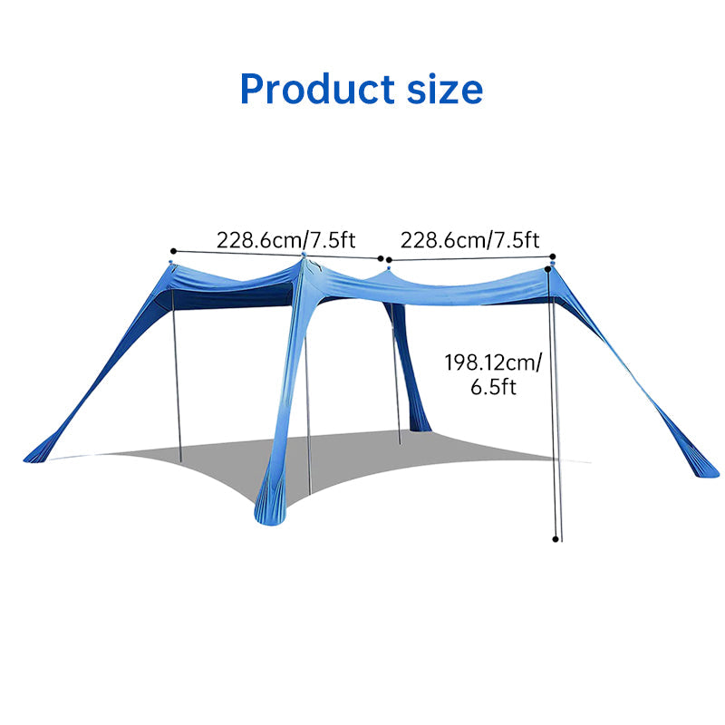 Family beach tent, large pop-up parasol, beach shelter, sun shade. Stable poles with portable carry bag. Outdoor shade. Family beach tent, large pop-up parasol, beach shelter, sun shade. Stable poles with portable carry bag. Outdoor shade.