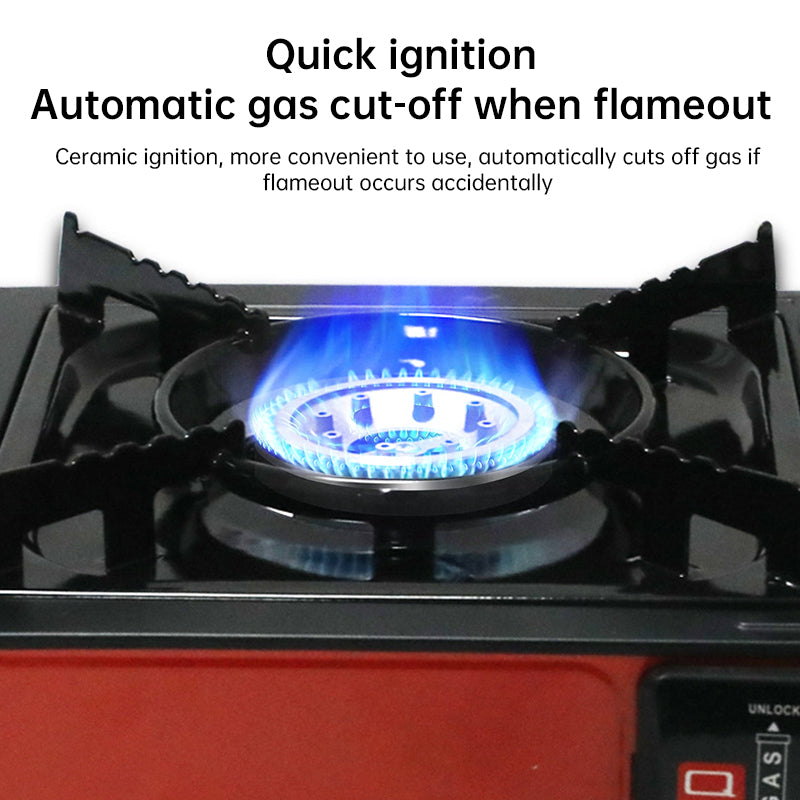 Single - burner Butane Camping Stove, windproof, adjustable, portable Single - burner Butane Camping Stove, windproof, adjustable, portable