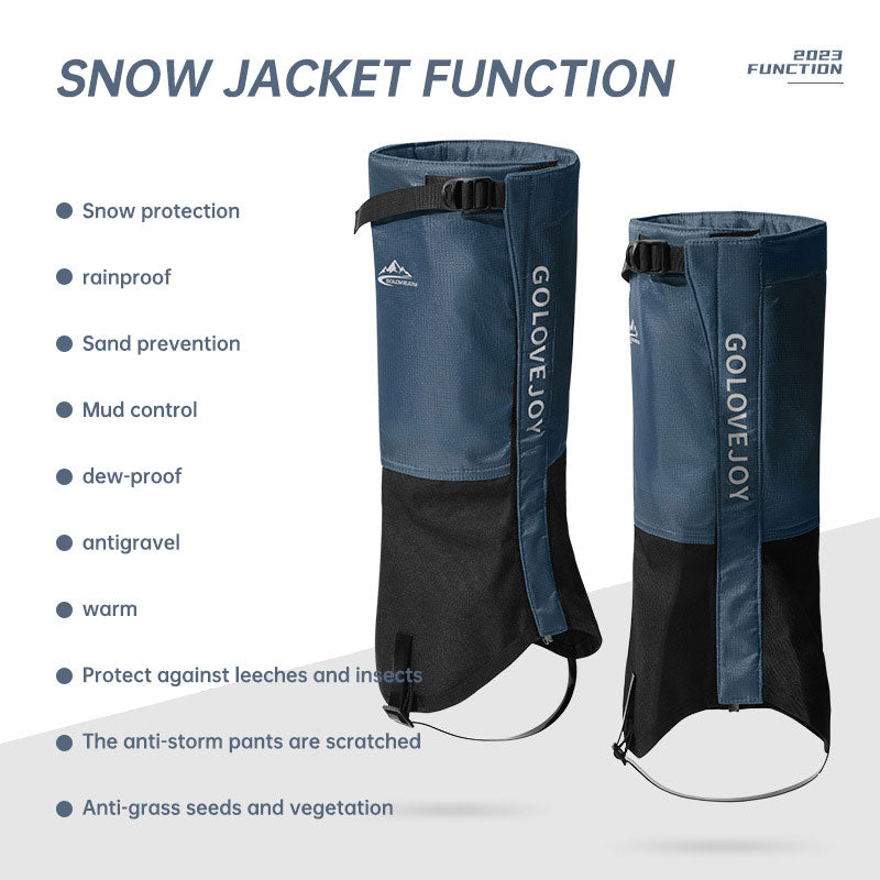 Hiking Skiing Leg Guard Foot Cover Men and Women Winter Outdoor Cold Warm Thickening Waterproof Wear-resistant Leg Cover Hiking Skiing Leg Guard Foot Cover Men and Women Winter Outdoor Cold Warm Thickening Waterproof Wear-resistant Leg Cover