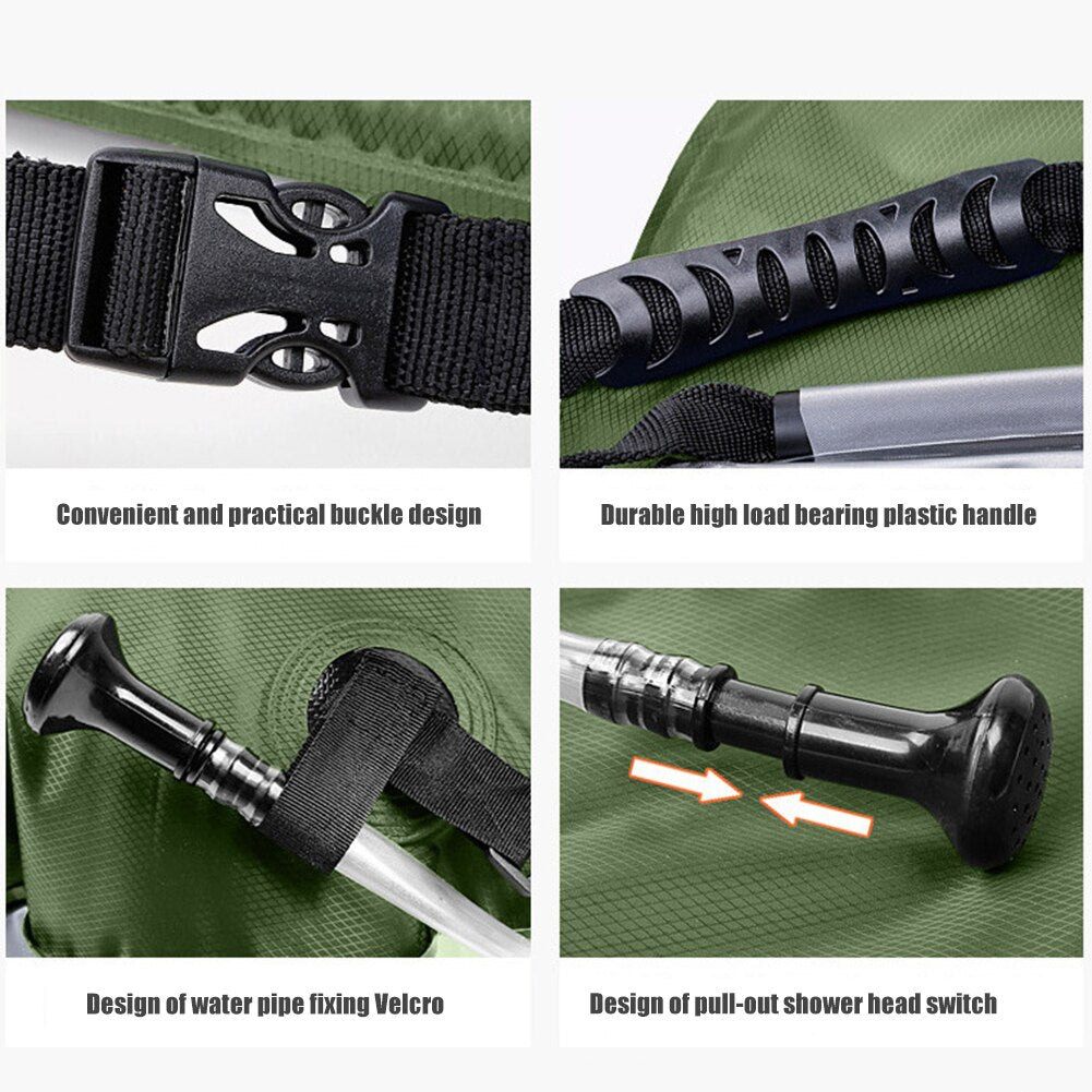 Portable Shower 20L Sun absorbs heat Water Storage Bags Outdoor Camping Hiking Heating Shower Bathing Bags Heating Shower Bags Portable Shower 20L Sun absorbs heat Water Storage Bags Outdoor Camping Hiking Heating Shower Bathing Bags Heating Shower Bags