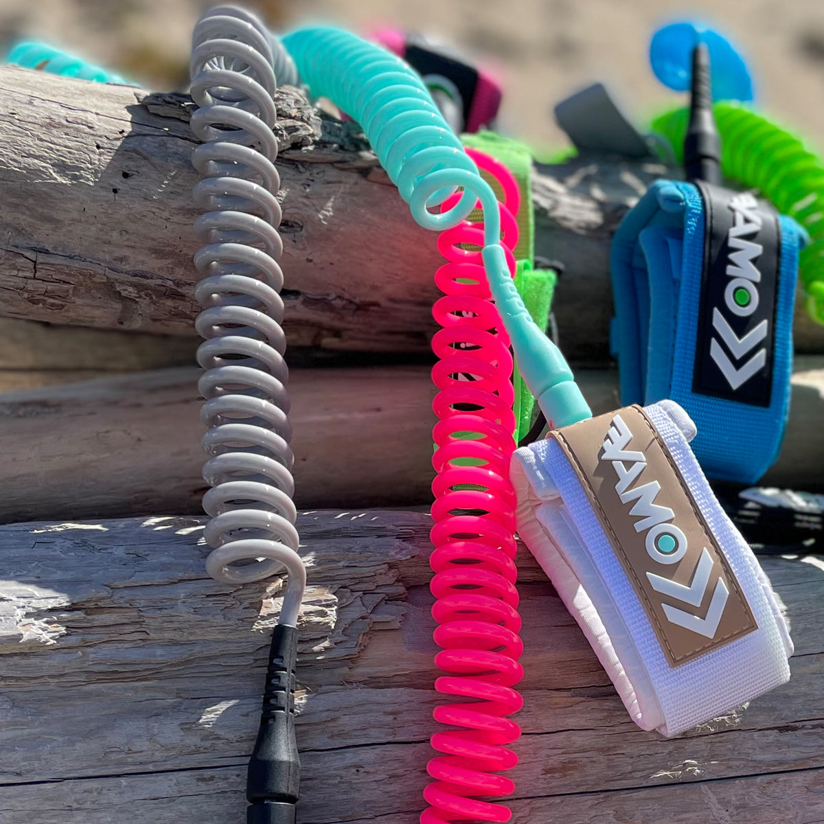 10' Full Coiled SUP Paddleboard Leash - Vibrant Collection 10' Full Coiled SUP Paddleboard Leash - Vibrant Collection