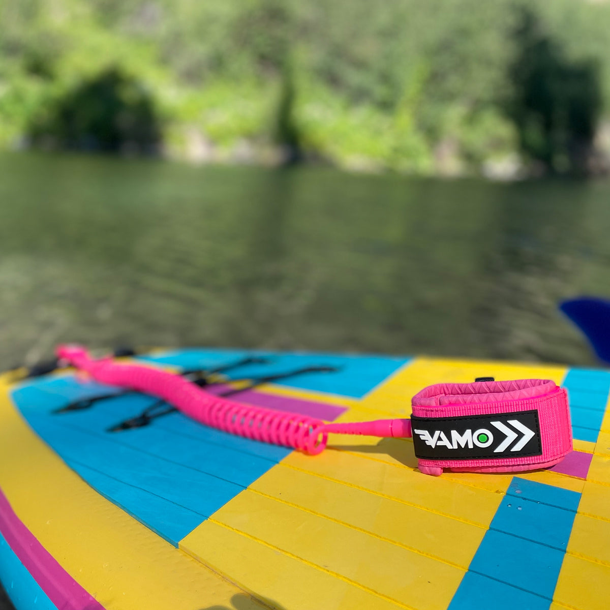 10' Full Coiled SUP Paddleboard Leash - Vibrant Collection 10' Full Coiled SUP Paddleboard Leash - Vibrant Collection