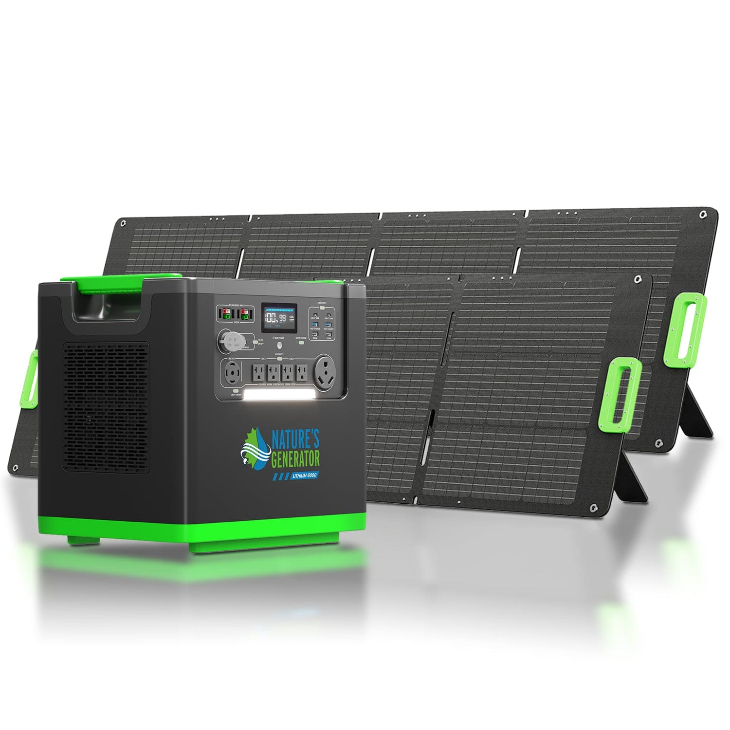 Nature's Generator Lithium 6000 with Solar Panel Nature's Generator Lithium 6000 with Solar Panel