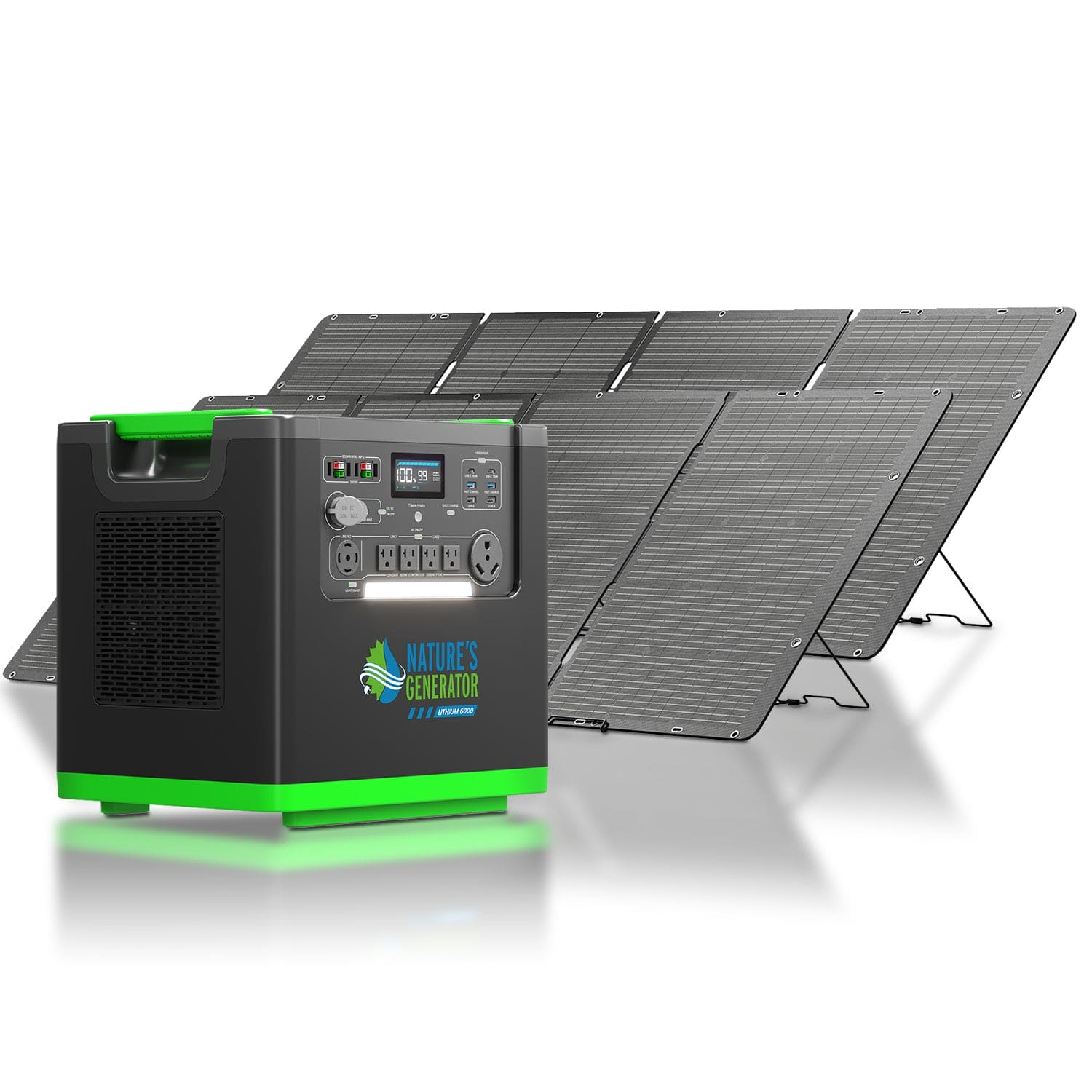 Nature's Generator Lithium 6000 with Solar Panel Nature's Generator Lithium 6000 with Solar Panel