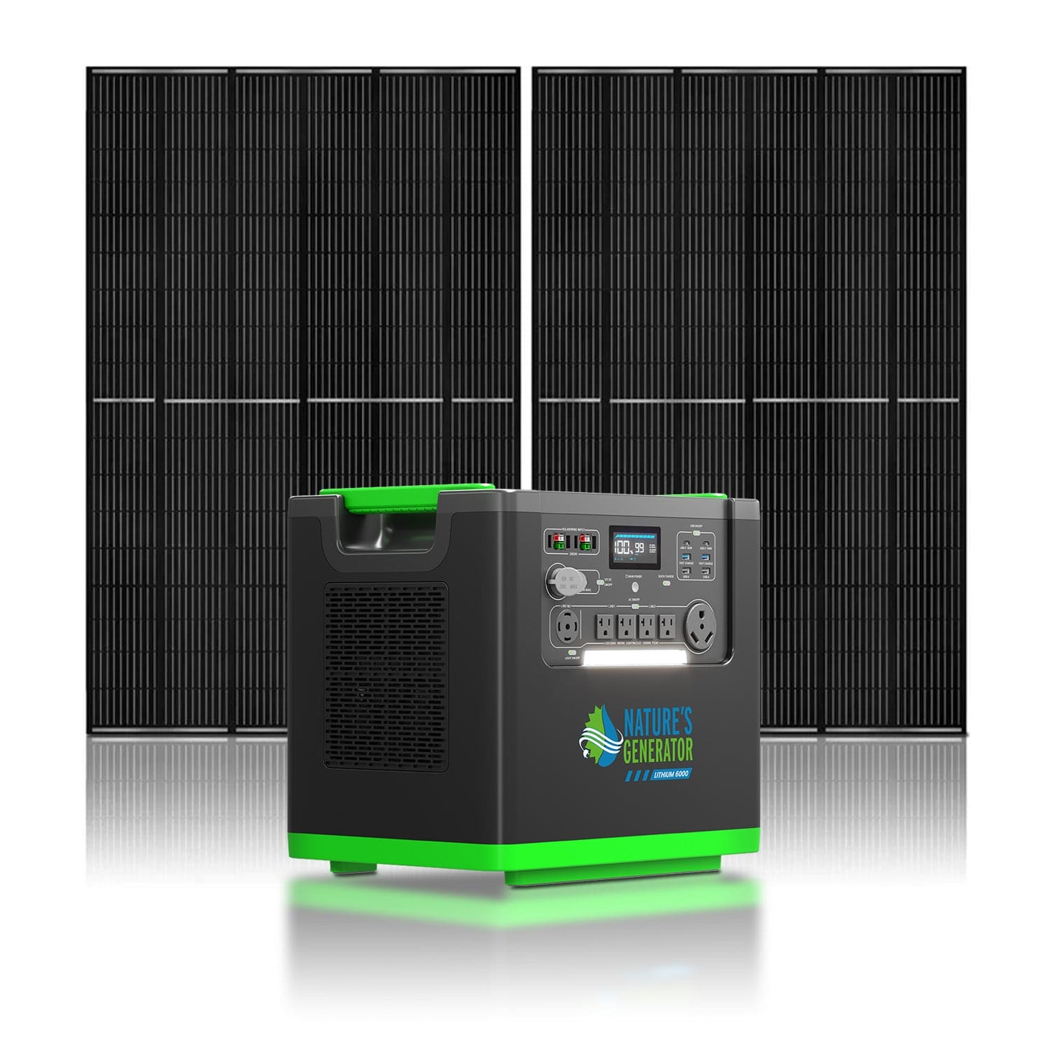 Nature's Generator Lithium 6000 with Solar Panel Nature's Generator Lithium 6000 with Solar Panel