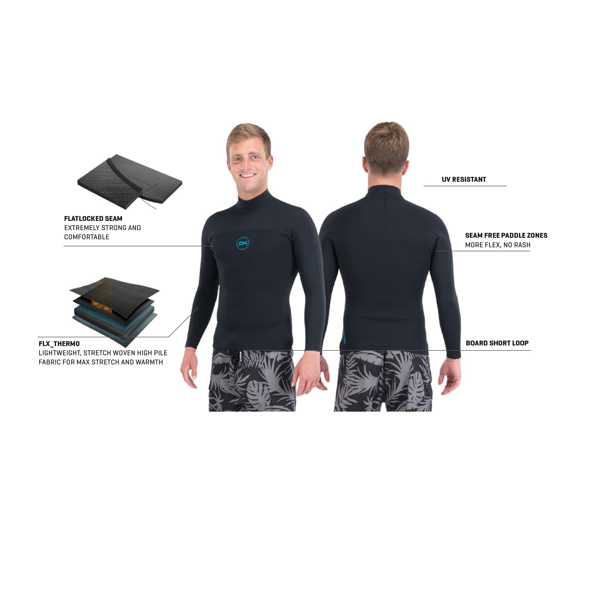 Dakine Mens Quantum Jacket 2mm Dakine Mens Quantum Jacket 2mm