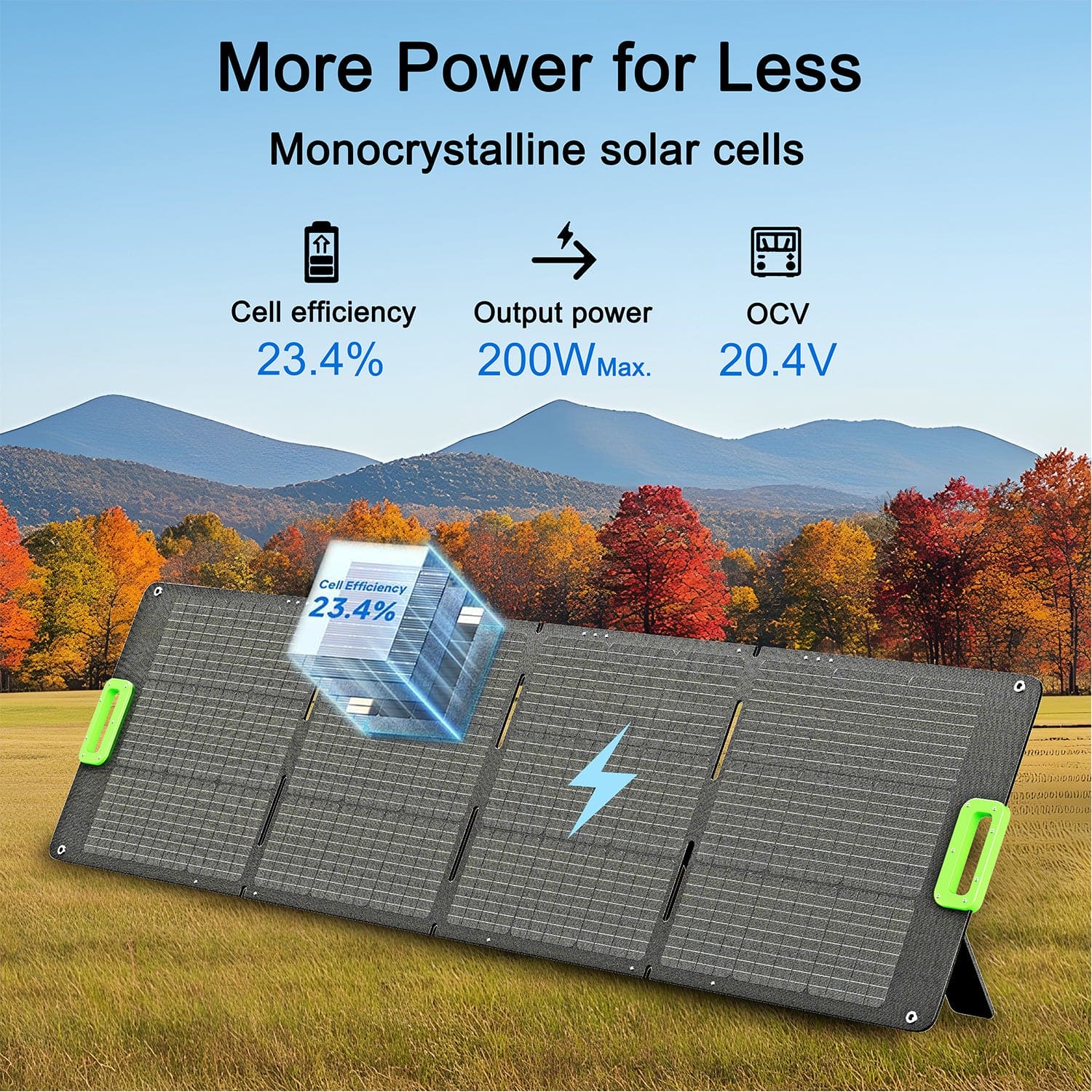 Nature's Generator 200W Folding Solar Panel Nature's Generator 200W Folding Solar Panel
