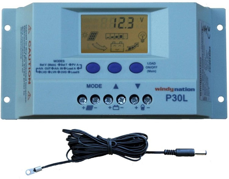 300-Watt Monocrystalline Solar Panel Kits with P30L LCD Solar Charge Controller 300-Watt Monocrystalline Solar Panel Kits with P30L LCD Solar Charge Controller
