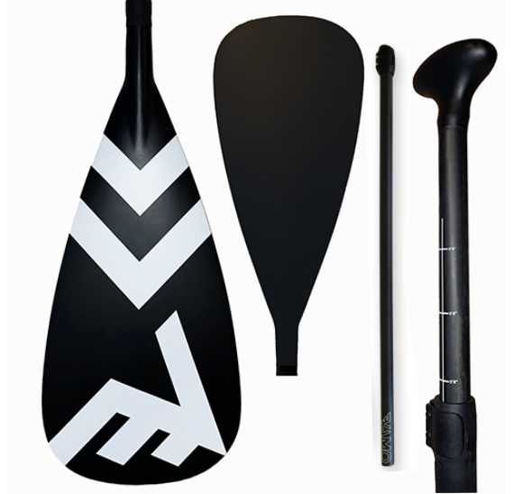 3 Piece Carbon-Fiberglass Adjustable Paddle with ABS Edge 3 Piece Carbon-Fiberglass Adjustable Paddle with ABS Edge