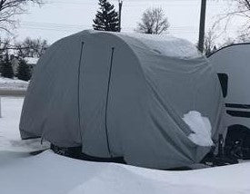 NuCamp TAB 360 CS (Clamshell) Trailer Cover by PahaQue Heavy Duty Weather Proof Protection NuCamp TAB 360 CS (Clamshell) Trailer Cover by PahaQue Heavy Duty Weather Proof Protection