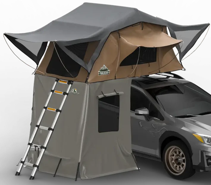 Trailhead Softshell Rooftop Tent – 2 Person – Tan – Lightweight Camping Setup Trailhead Softshell Rooftop Tent – 2 Person – Tan – Lightweight Camping Setup