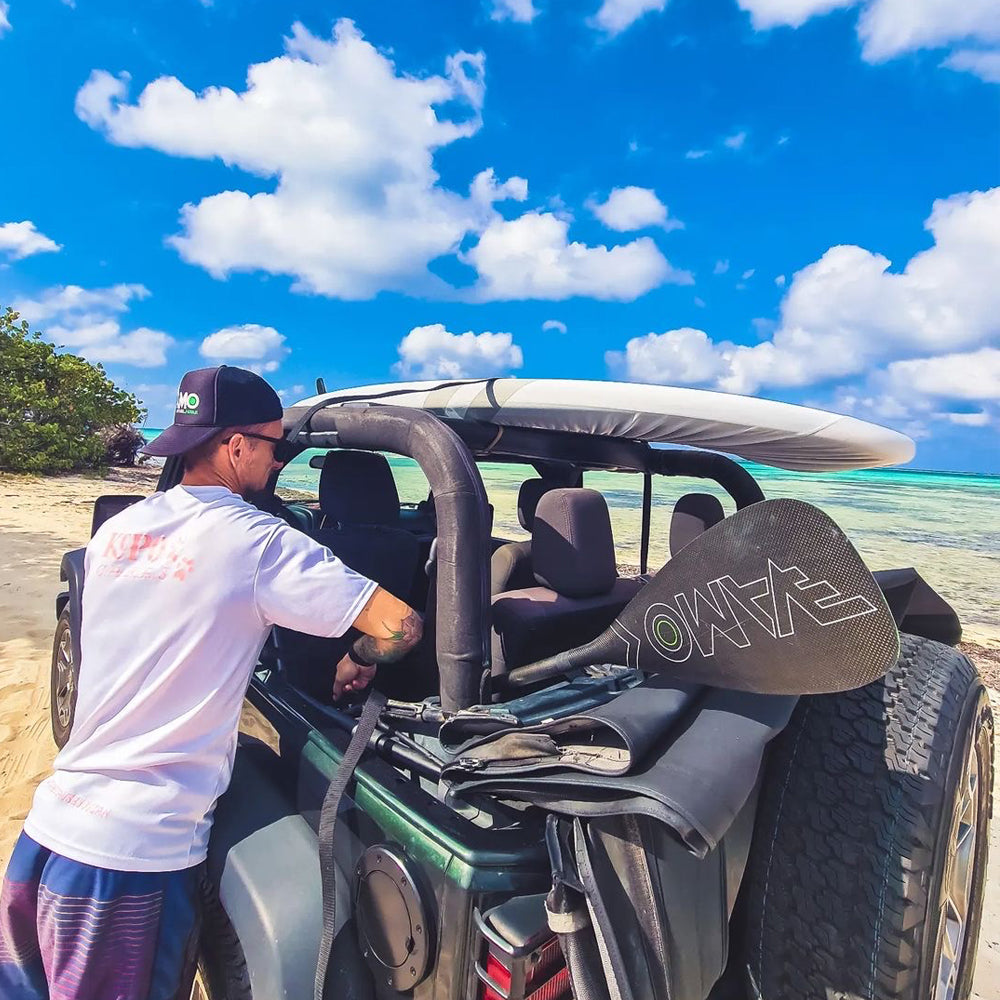 Full Carbon Adjustable Paddle with ABS Edge  - SR71 Black Full Carbon Adjustable Paddle with ABS Edge  - SR71 Black