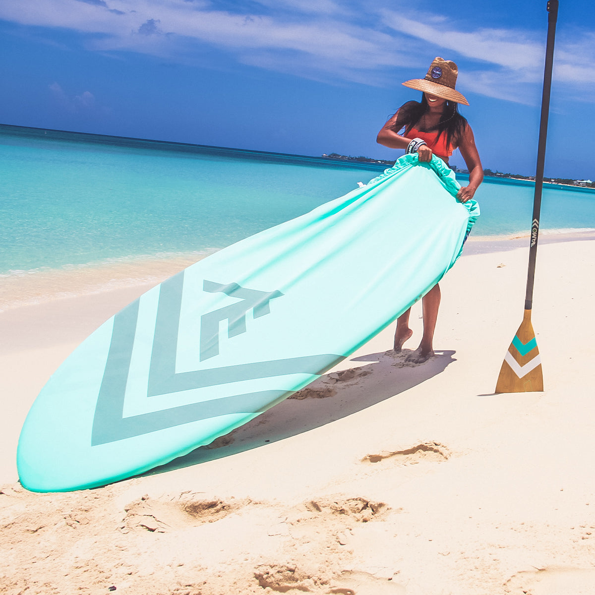 4 Way Stretch SUP Paddleboard Board Cover - 10'6 4 Way Stretch SUP Paddleboard Board Cover - 10'6" - 12' (Caribbean)