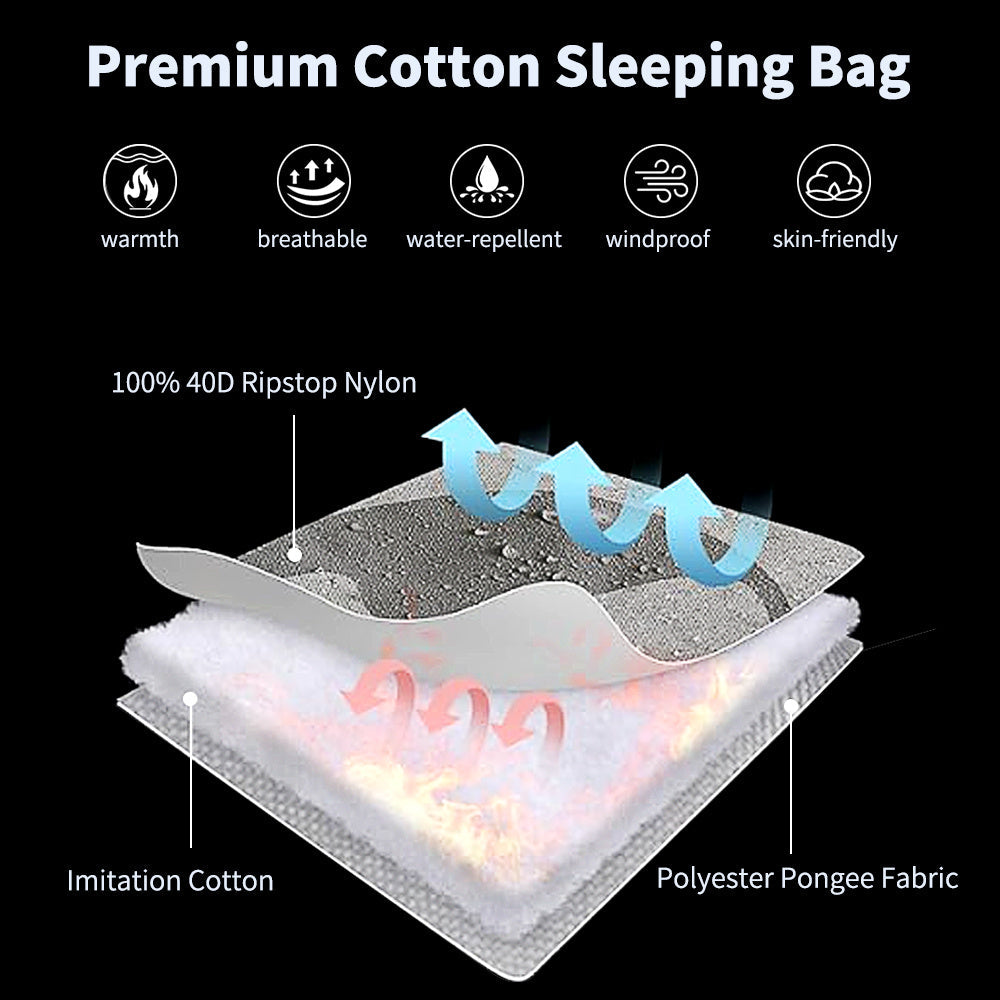 Kamperbox Camping Sleeping Bag Outdoor Camping 3 Season Sleeping Bag Camping Kamperbox Camping Sleeping Bag Outdoor Camping 3 Season Sleeping Bag Camping