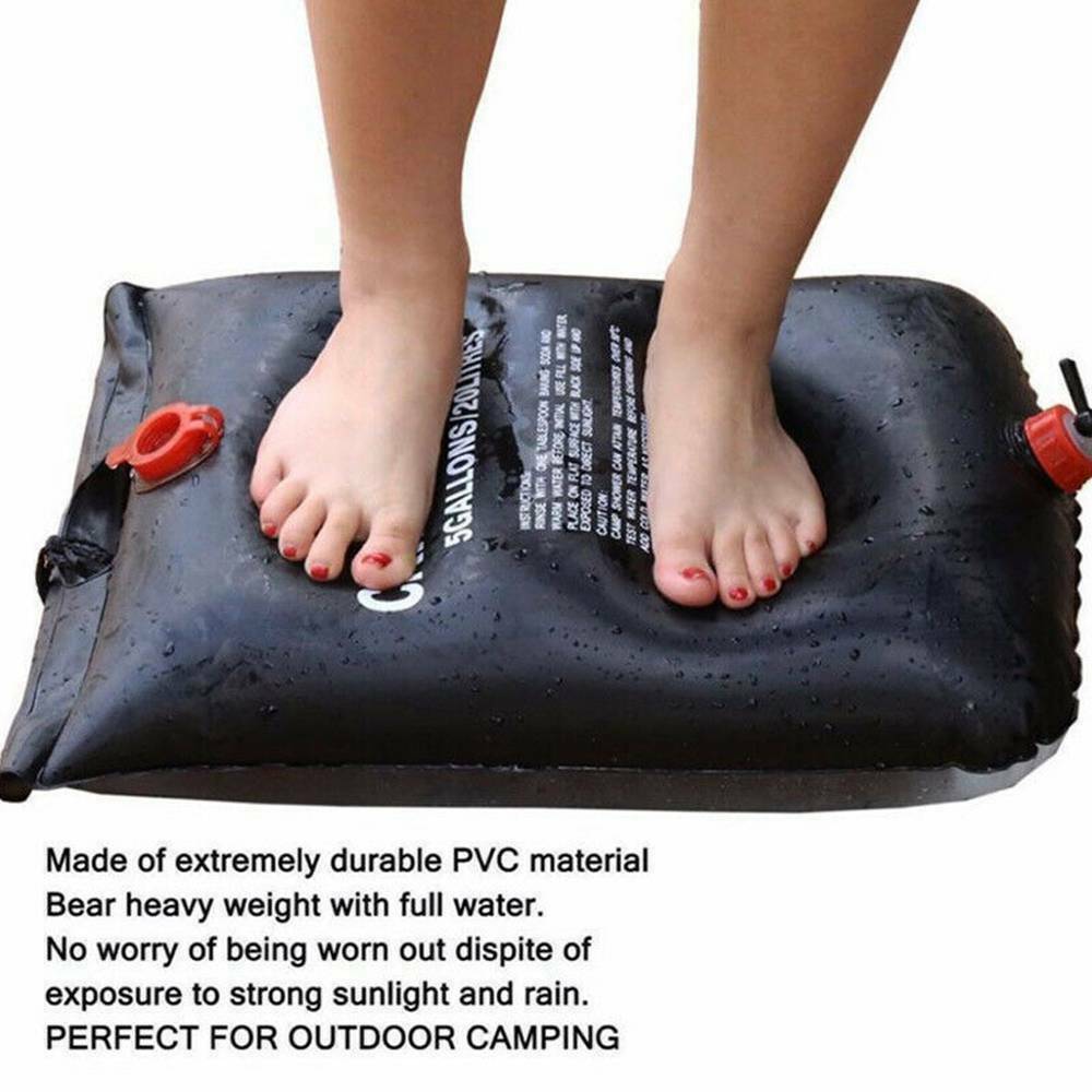 20L Camping Shower Portable Compact Solar Sun Heating Bath Bag Outdoor Travel 20L Camping Shower Portable Compact Solar Sun Heating Bath Bag Outdoor Travel