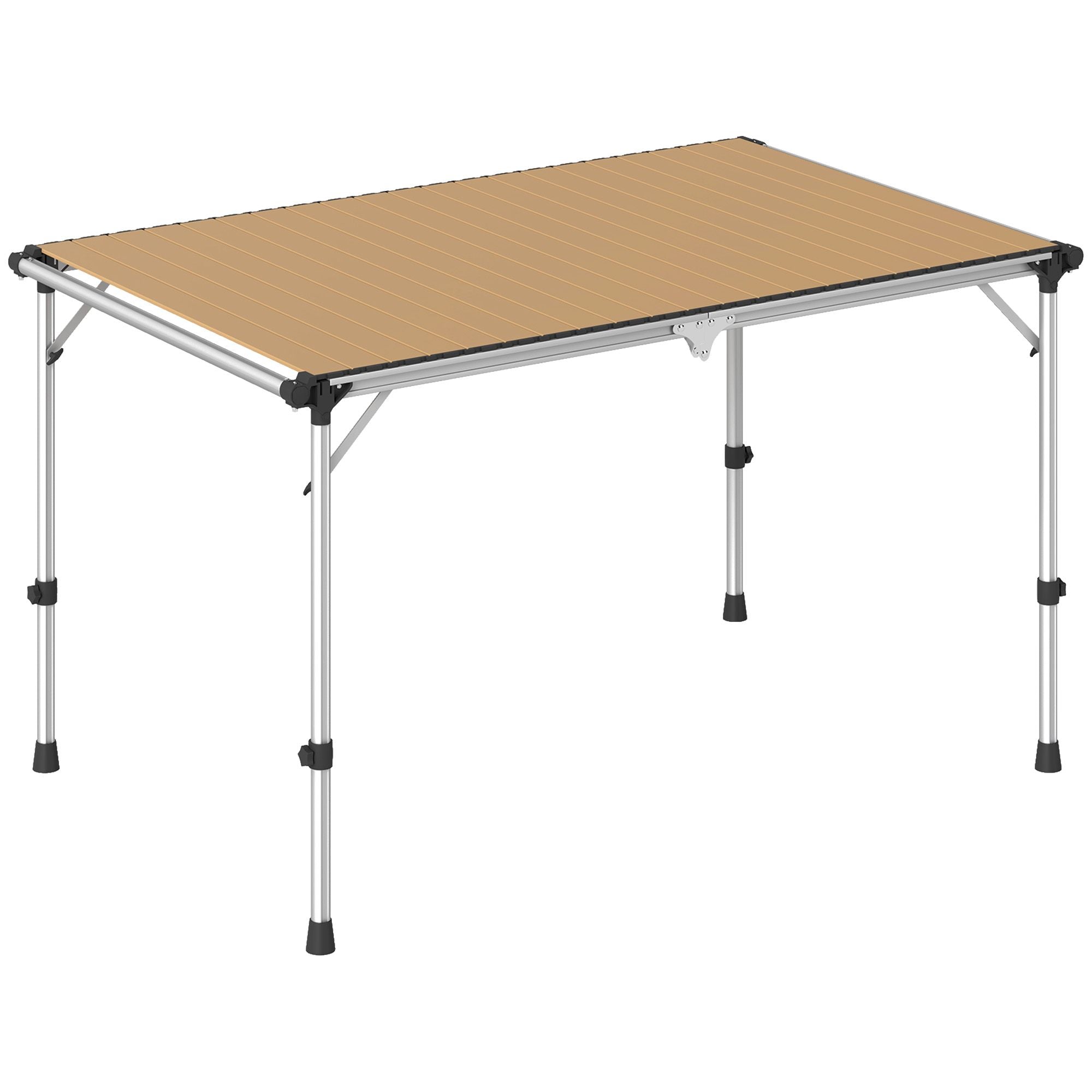 Outsunny Folding Camping Table, Adjustable Height Aluminum Table, Portable Camping Table for Picnic, Beach, BBQ Outsunny Folding Camping Table, Adjustable Height Aluminum Table, Portable Camping Table for Picnic, Beach, BBQ