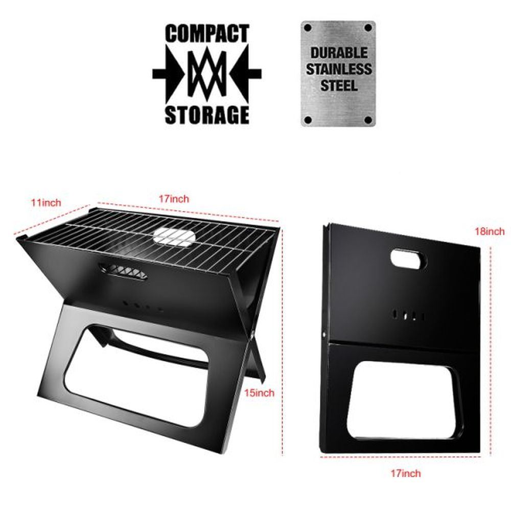 Portable barbecue grill, foldable charcoal grill, camping garden, outdoor travel Portable barbecue grill, foldable charcoal grill, camping garden, outdoor travel
