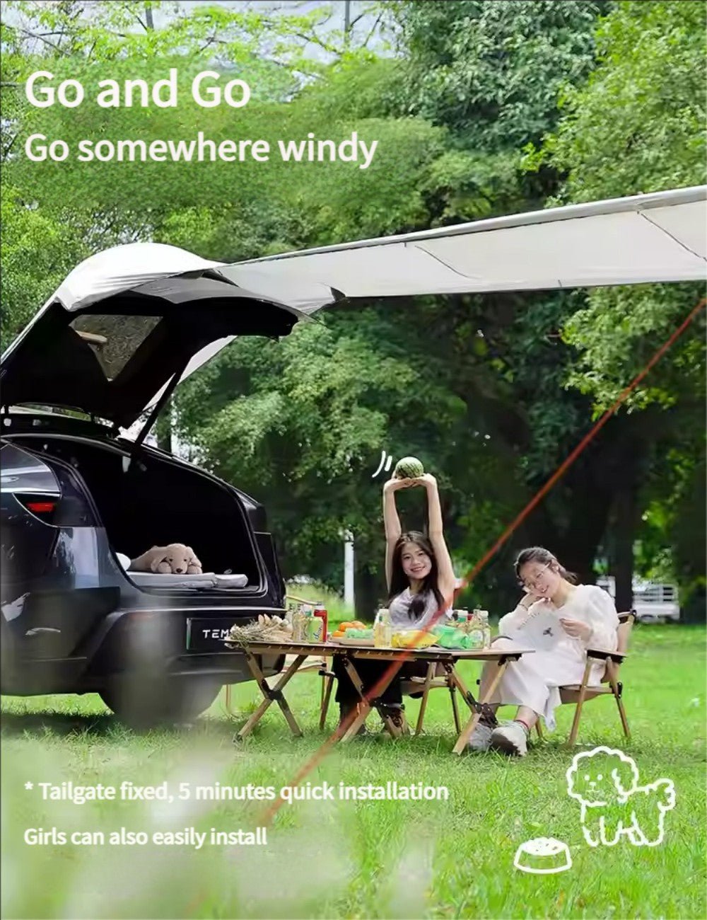 TESERY Camping Tent for Tesla Model Y Juniper TESERY Camping Tent for Tesla Model Y Juniper