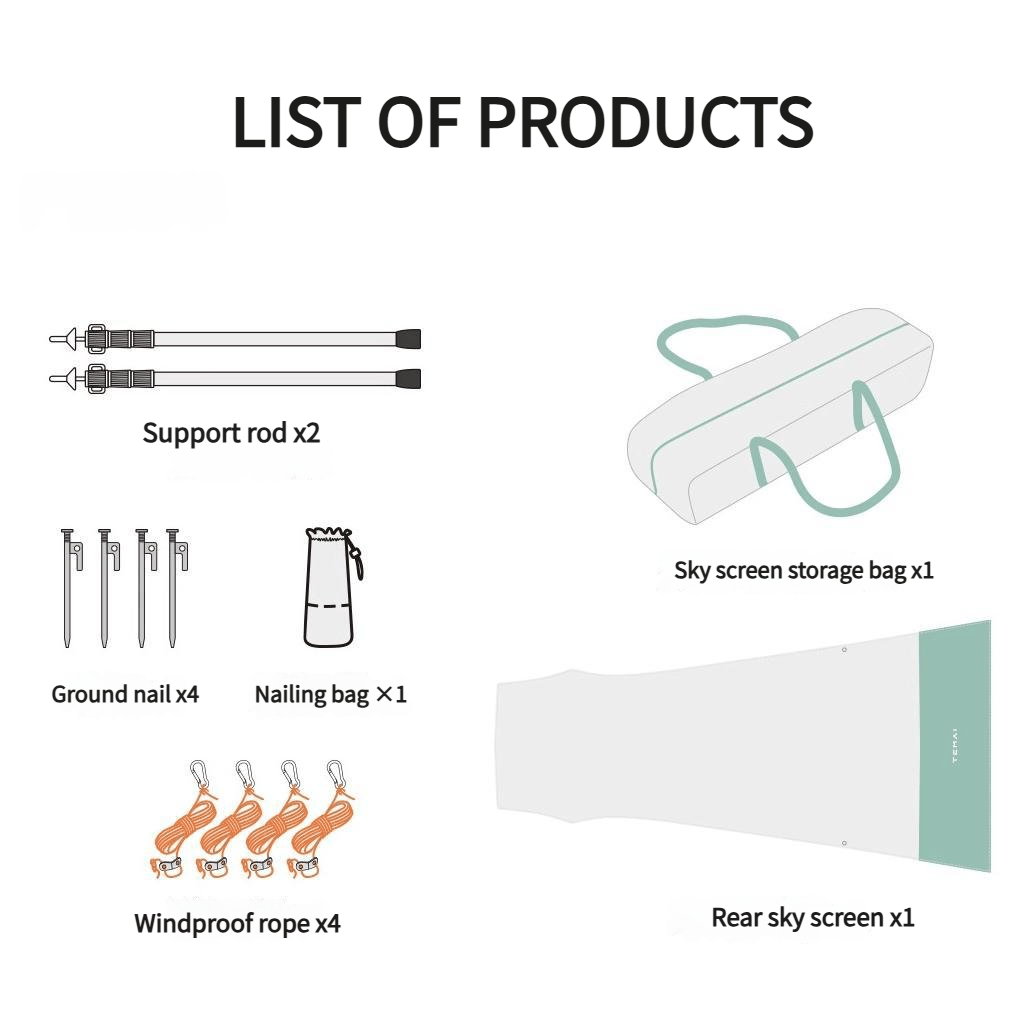 TESERY Camping Tent for Tesla Model Y Juniper TESERY Camping Tent for Tesla Model Y Juniper