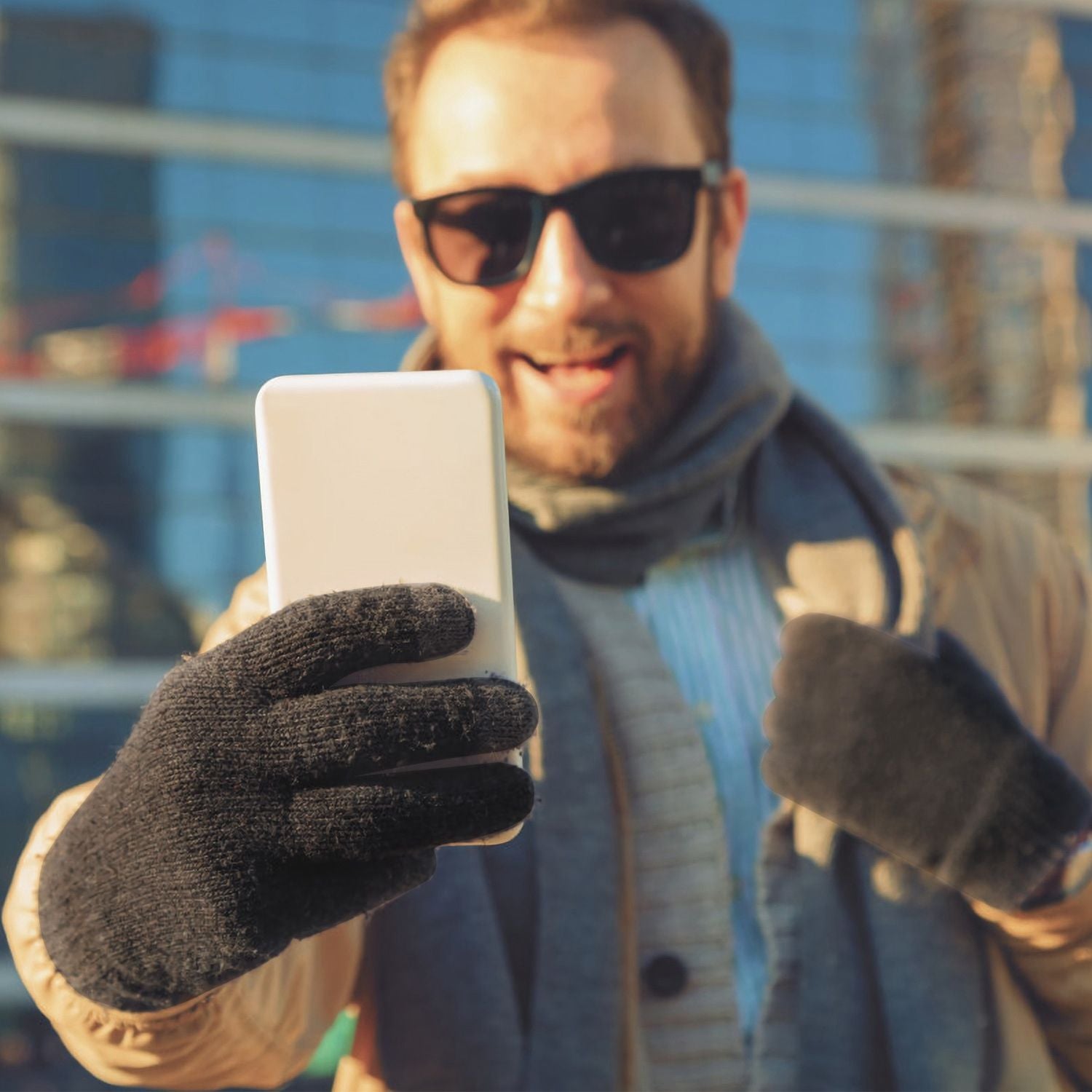 Unisex Touch Screen Gloves Full Finger Winter Warm Knitted Gloves For Warmth Running Cycling Camping Hiking Unisex Touch Screen Gloves Full Finger Winter Warm Knitted Gloves For Warmth Running Cycling Camping Hiking