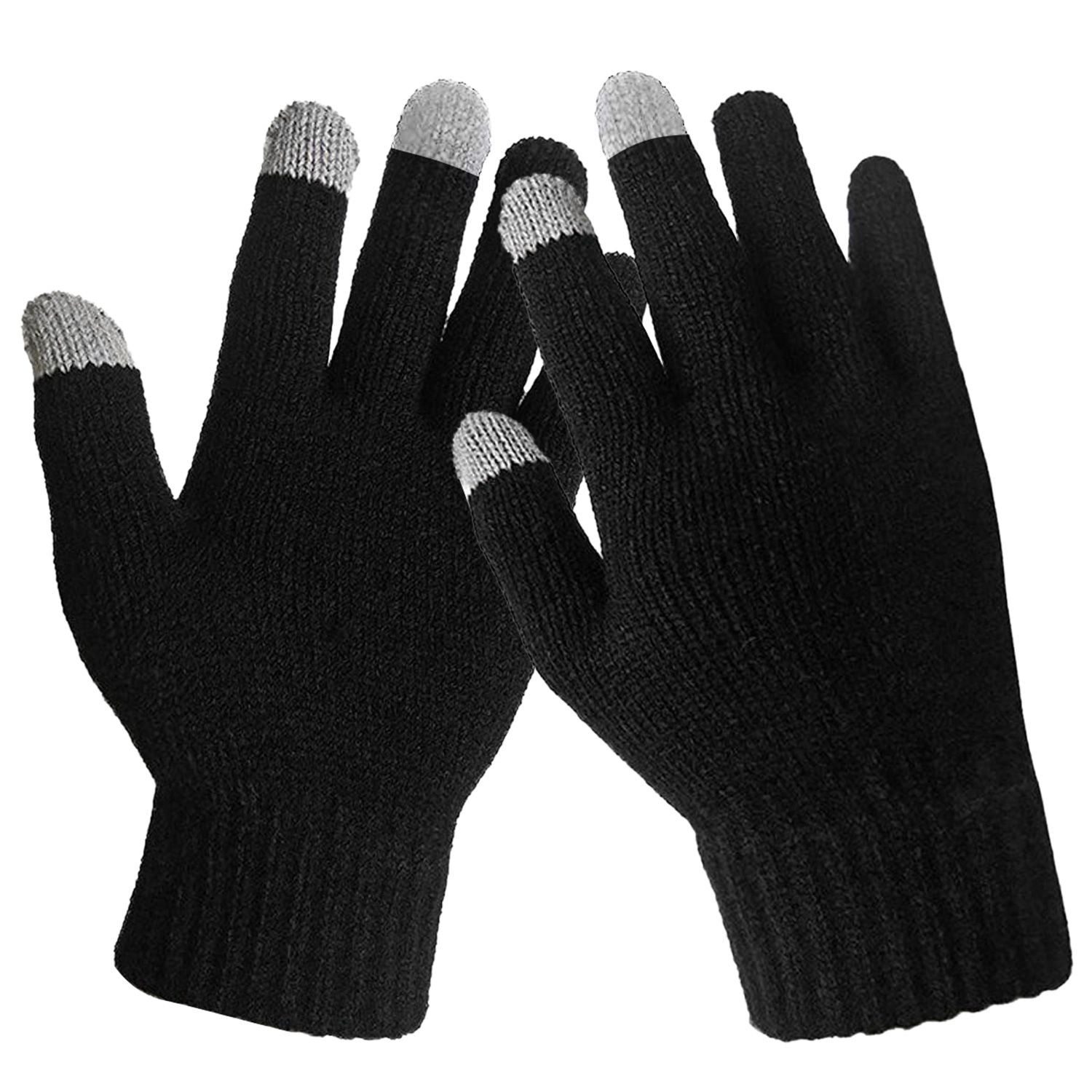 Unisex Touch Screen Gloves Full Finger Winter Warm Knitted Gloves For Warmth Running Cycling Camping Hiking Unisex Touch Screen Gloves Full Finger Winter Warm Knitted Gloves For Warmth Running Cycling Camping Hiking