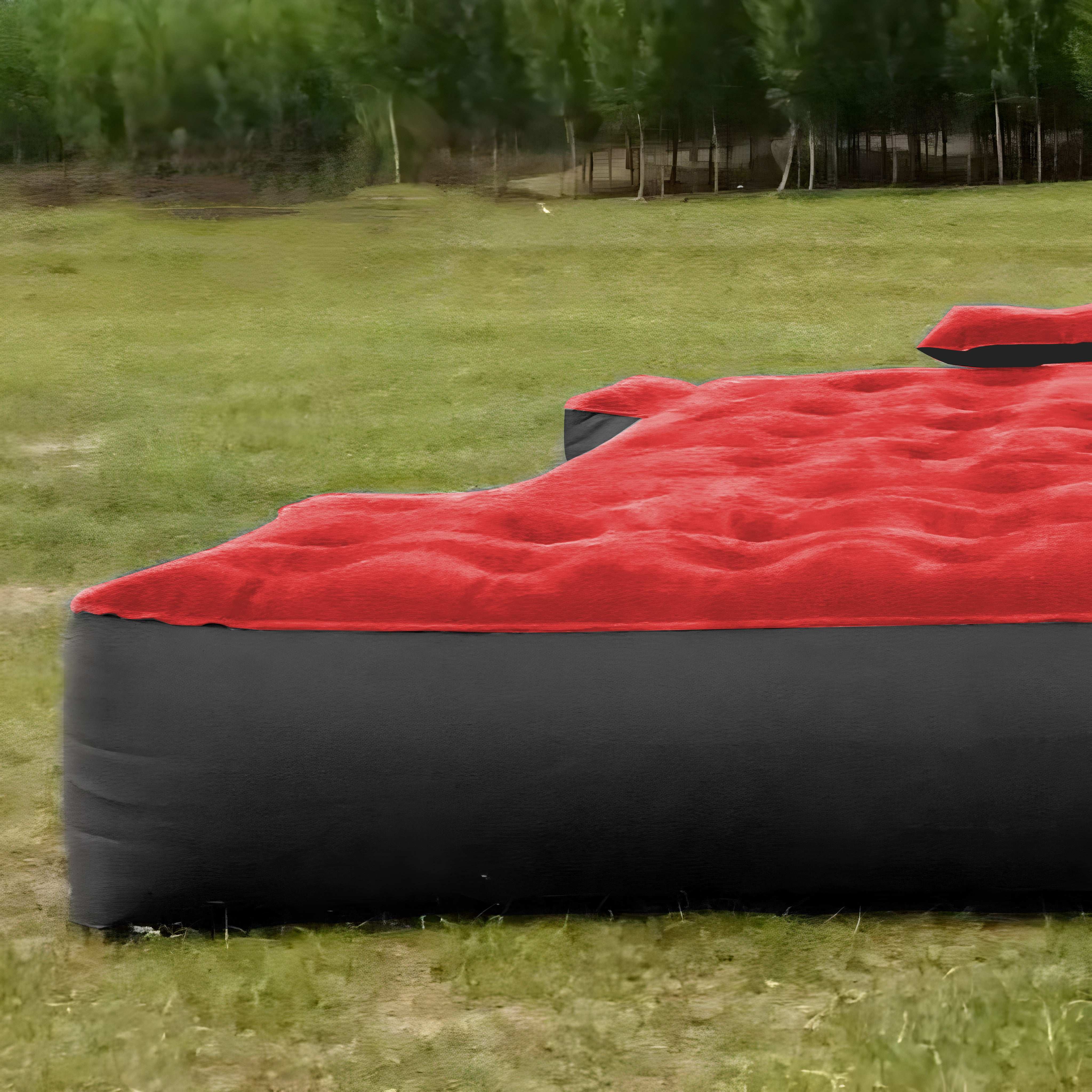 DikaSun Full Size Truck Bed Air Mattress – Fits 5.5 to 6.5 ft Beds | Red