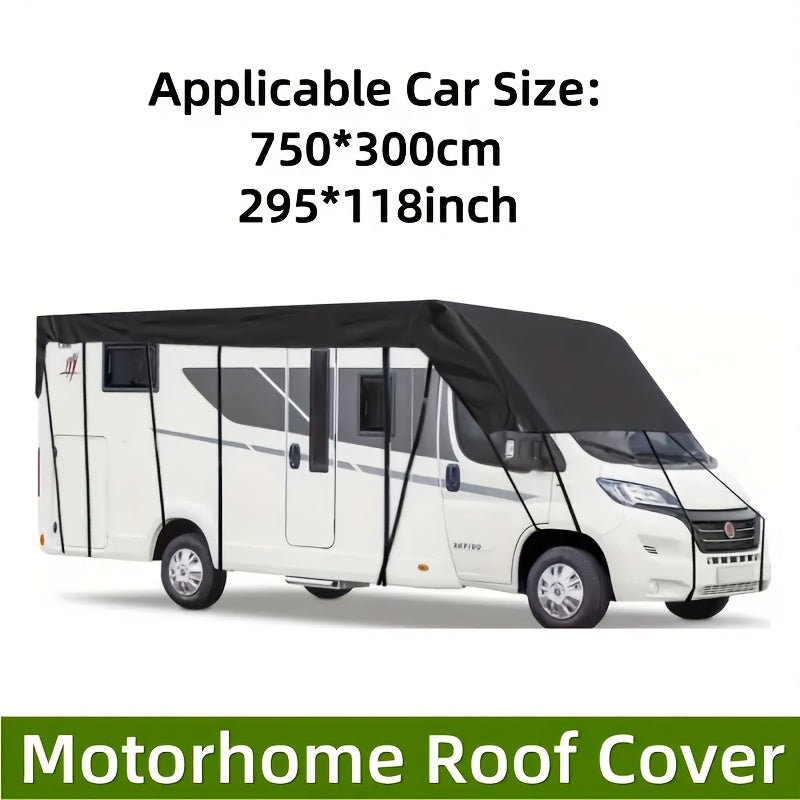Heavy-Duty All-Weather RV Cover – Adjustable Straps & Hooks