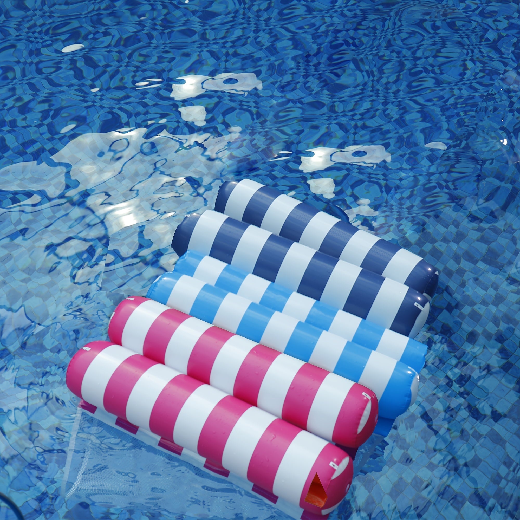 Lucky Rain 5-Piece Adult Inflatable Swim Ring Set – Pool & Beach Float