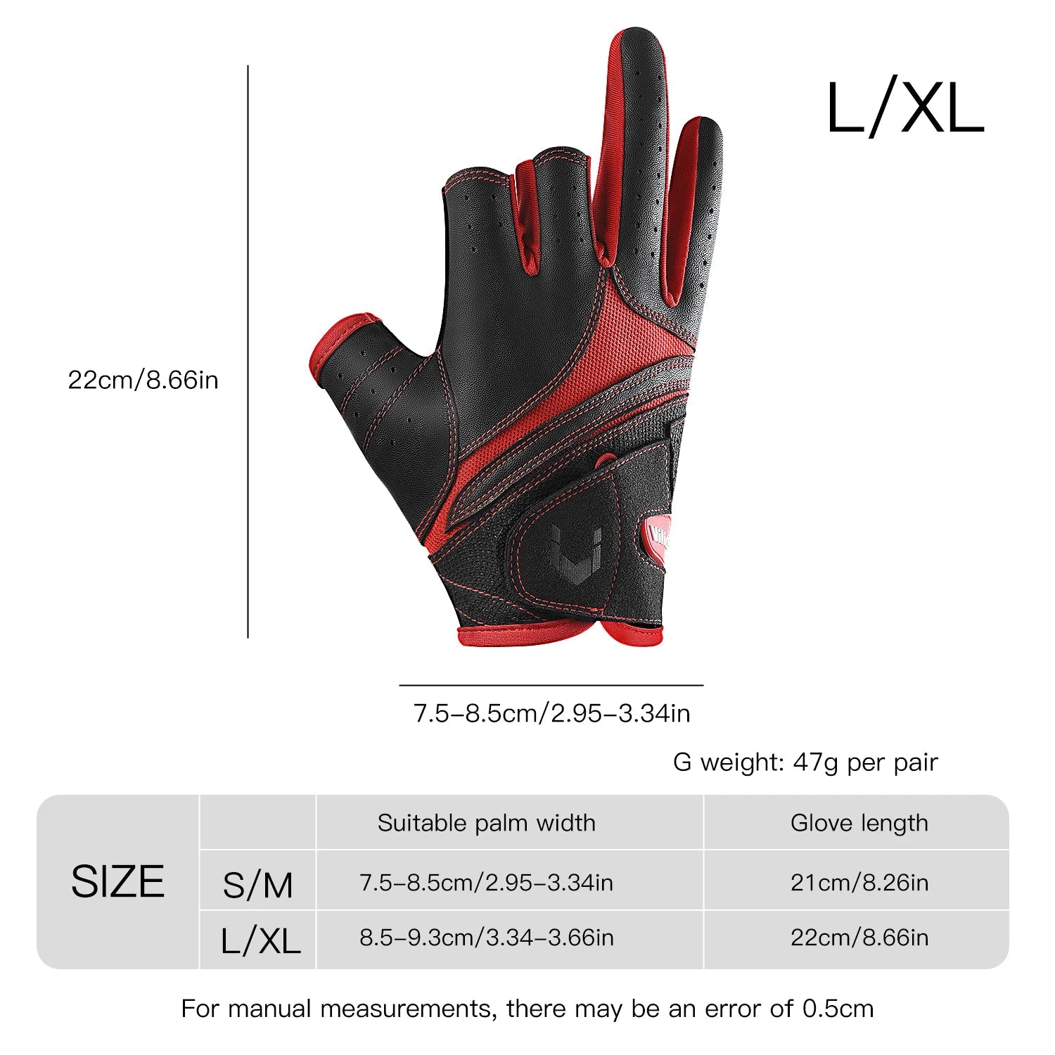 Outdoor sports autumn and winter anti slip breathable dew three finger wear-resistant and anti cutting lure fishing gloves