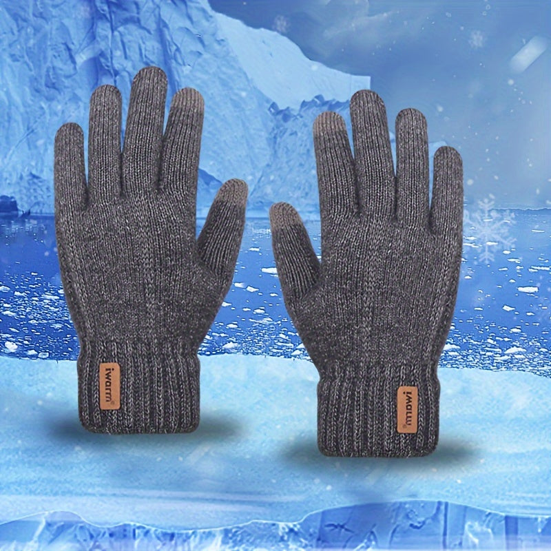 Unisex Alpaca Wool Touchscreen Gloves