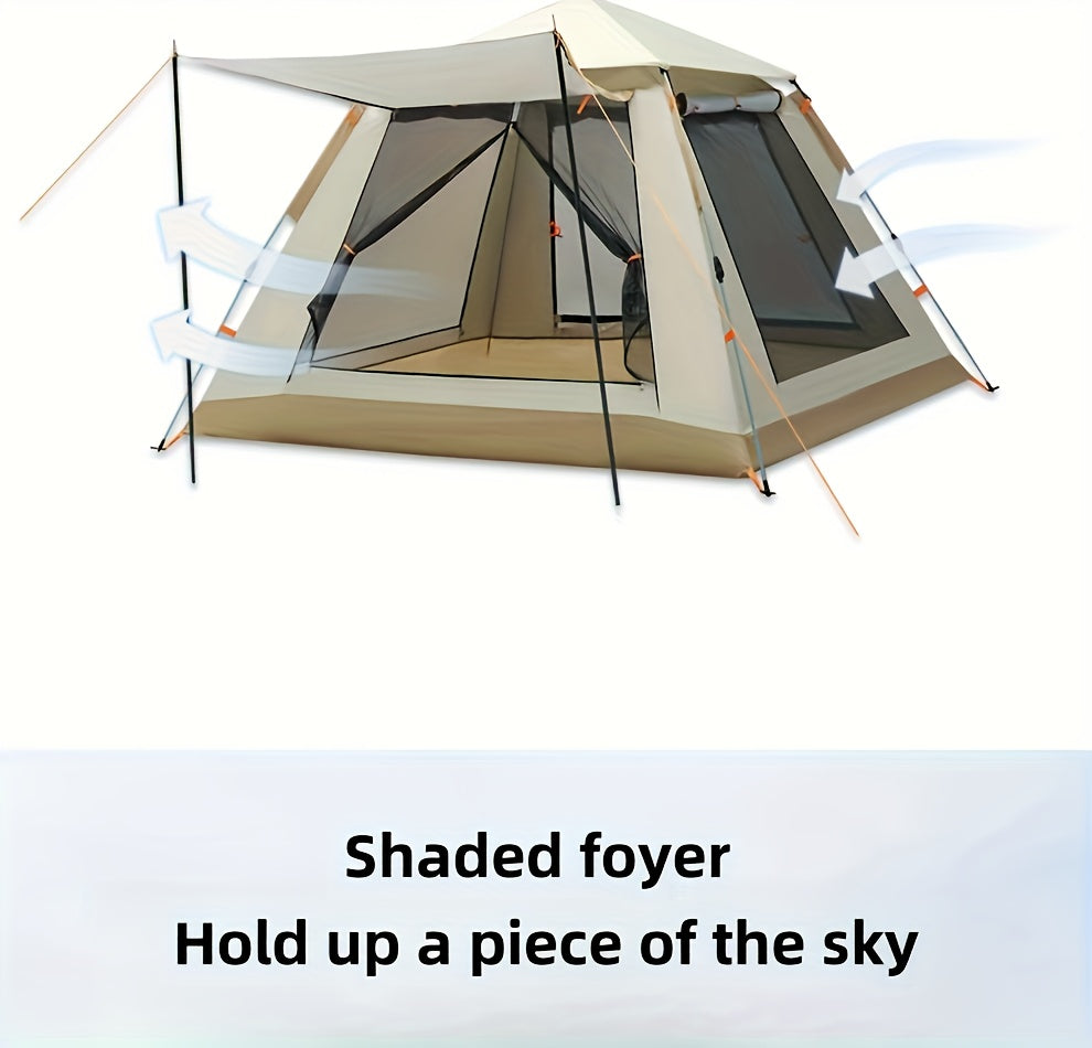 8-Person Family Camping Tent – Quick Setup, All-Season, UV & Mosquito Protection
