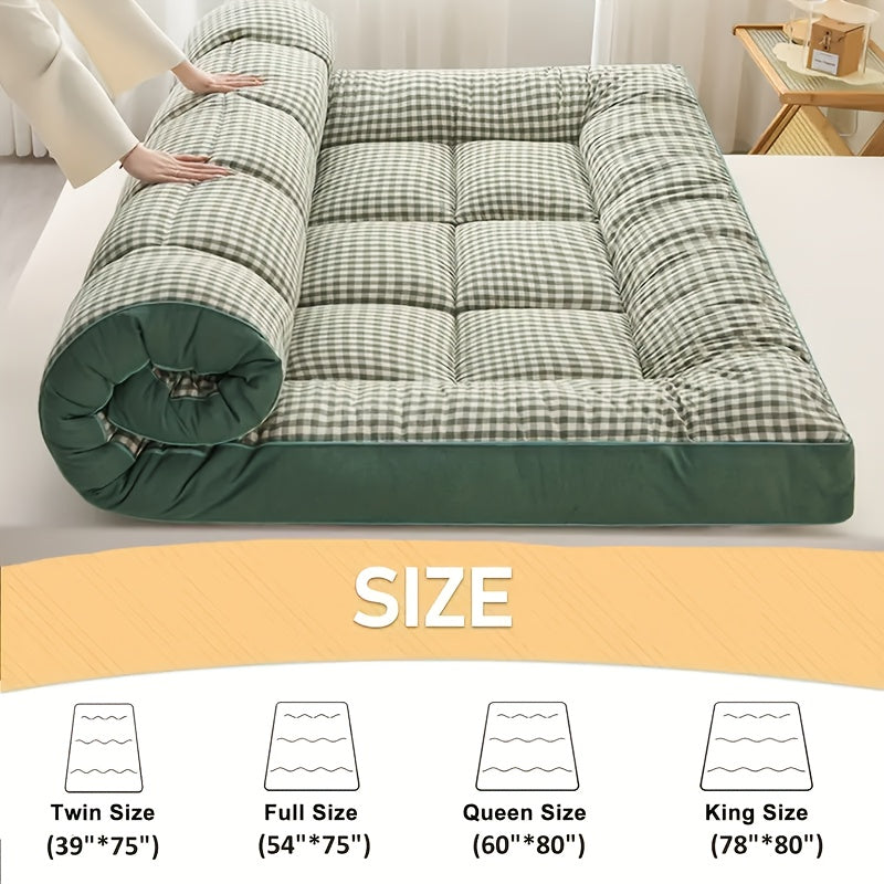Soft Roll-Up Mattress – 1200gsm Foldable Tatami Sleeping Pad, Twin