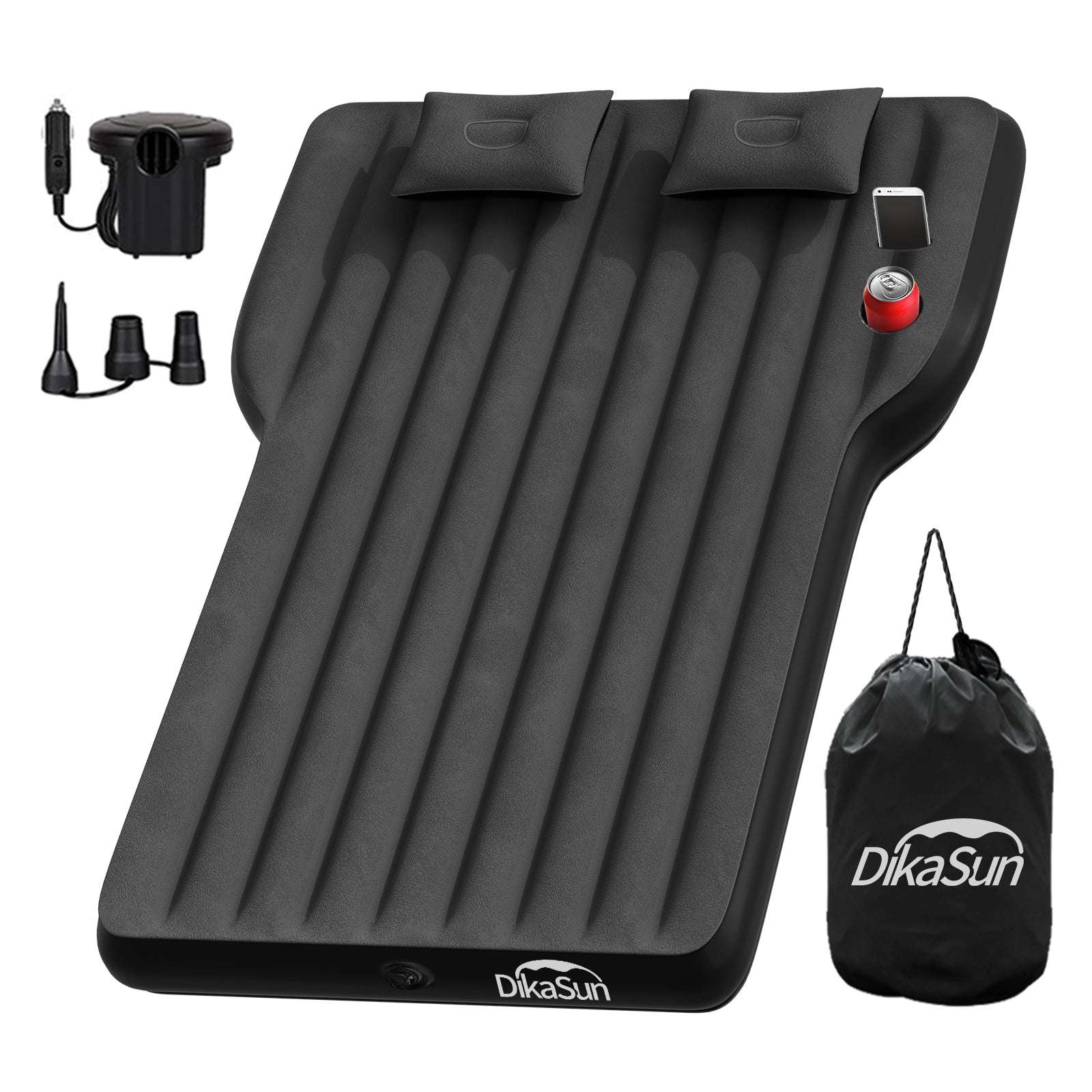 DikaSun Tesla Model Y Air Mattress – Inflatable SUV Camping Bed with Pump & 2 Pillows