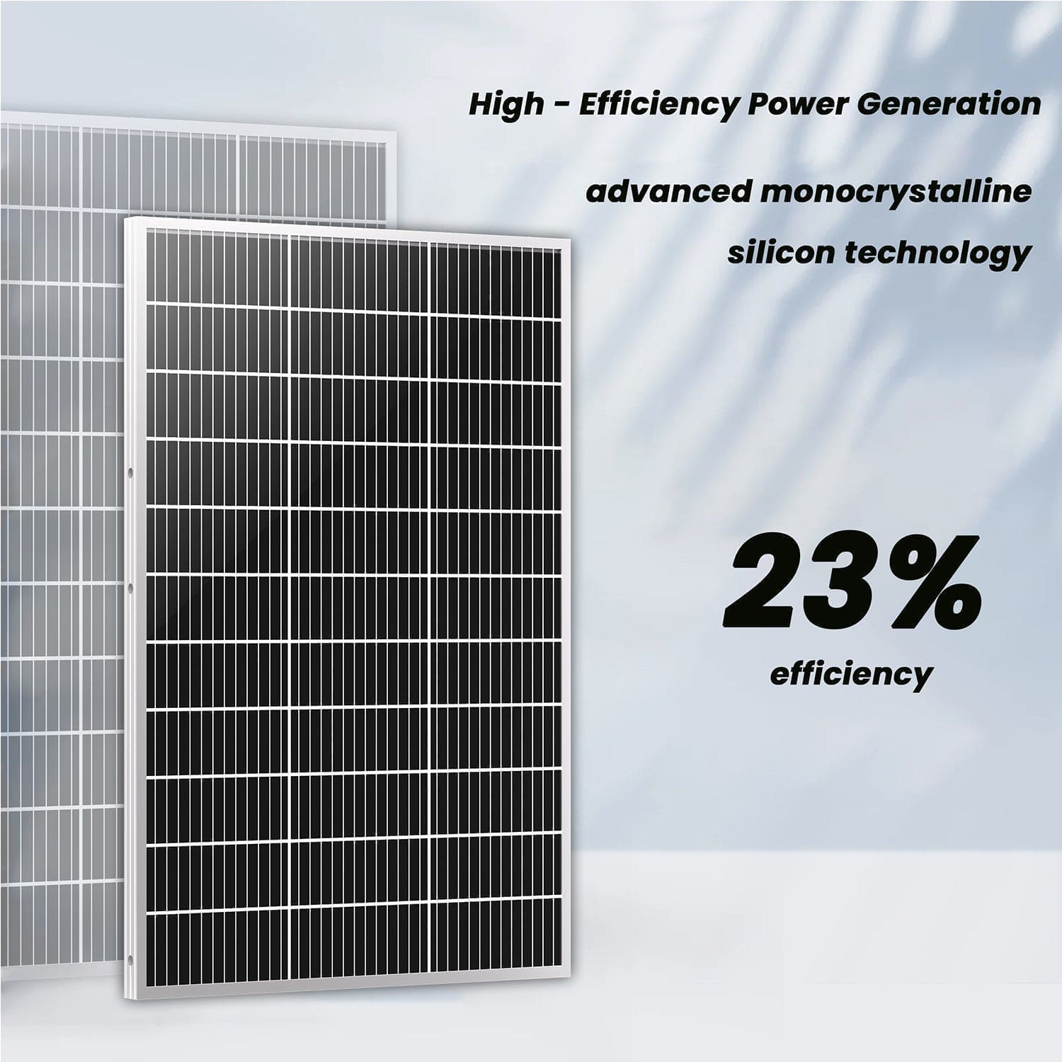 Nature's Generator 100W Rigid Solar Panel — Monocrystalline, All-Season