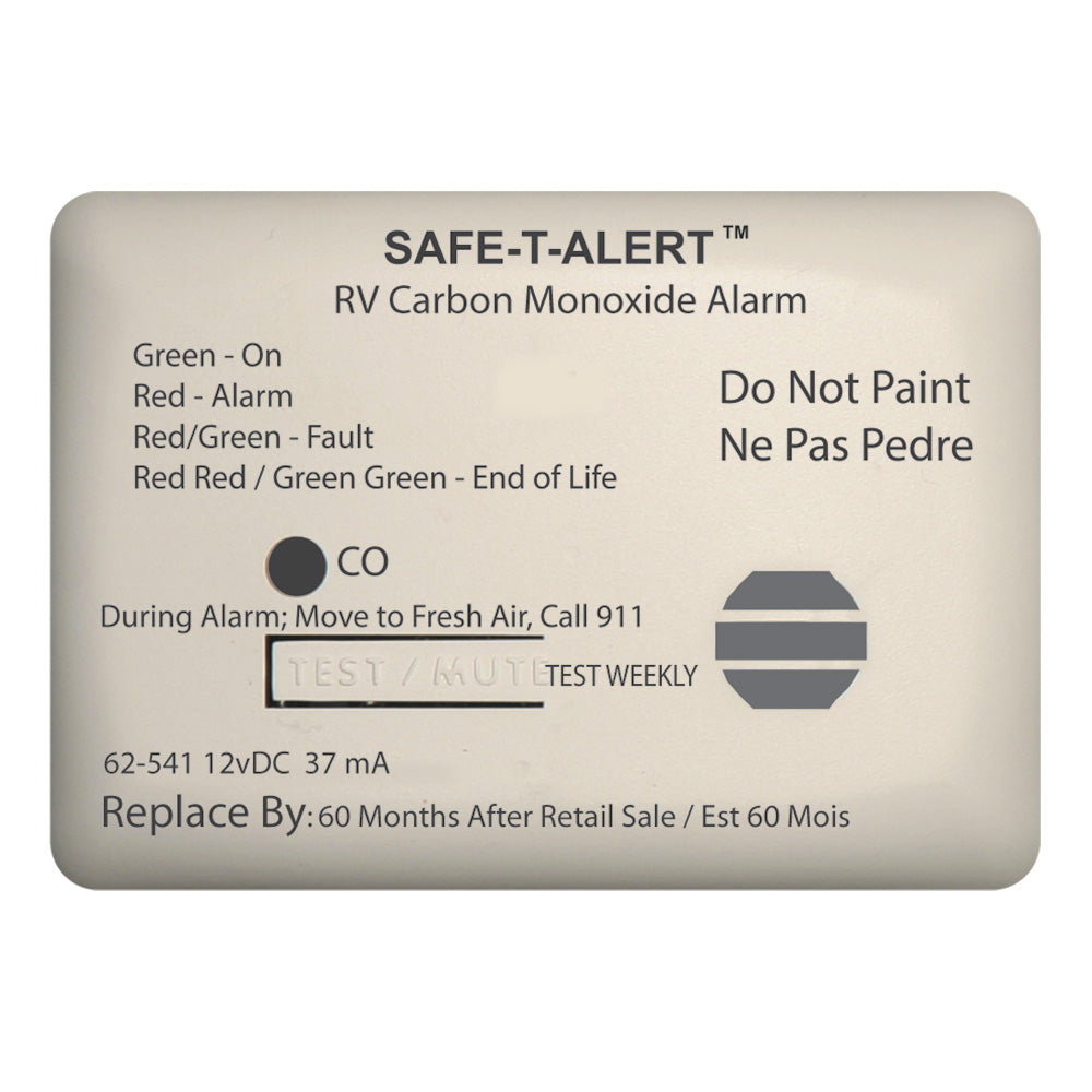 Safe-T-Alert 62 Series 12V RV CO Alarm – Surface Mount